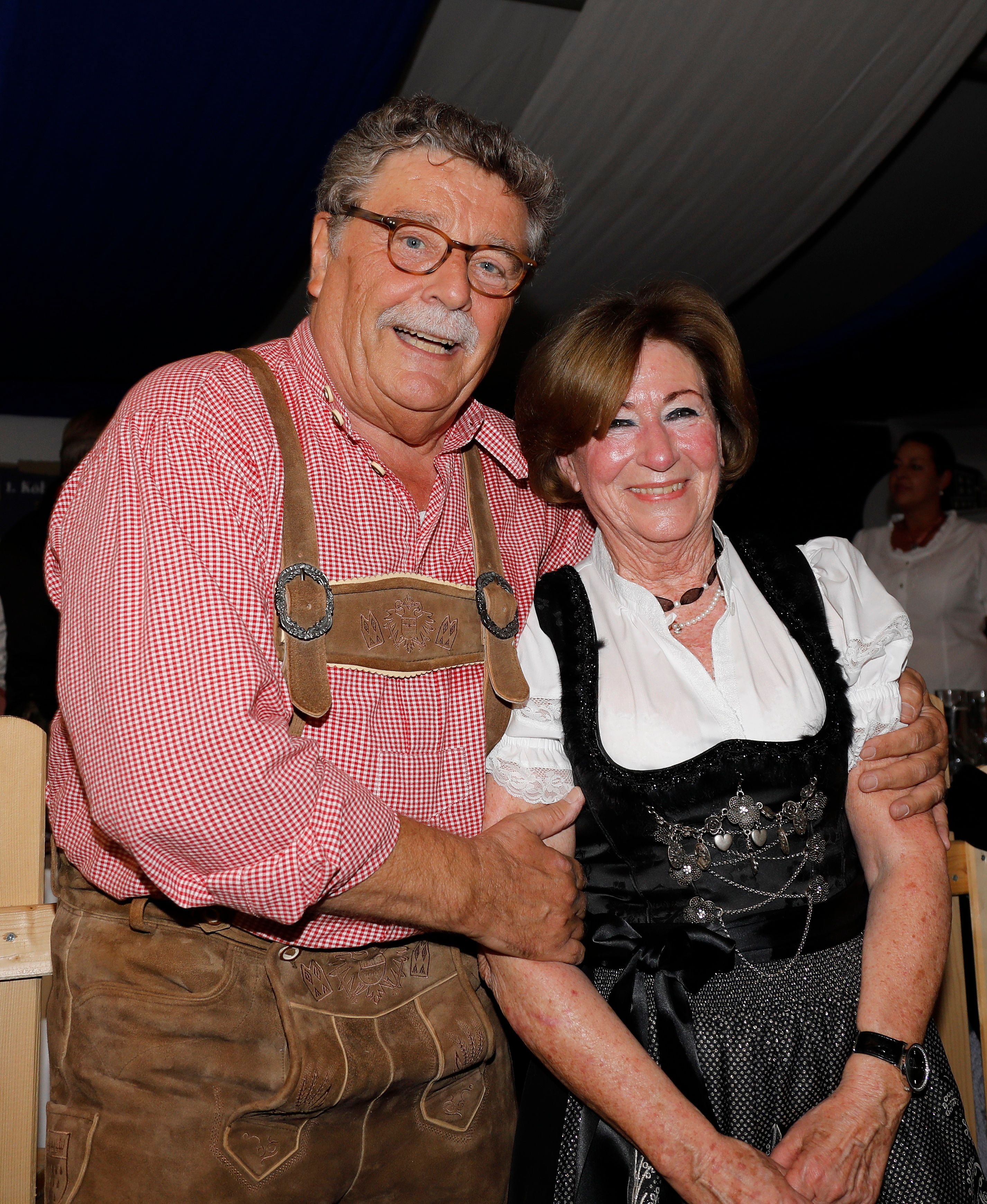 Fritz Schramma und seine Frau Ulla 2019 beim Oktoberfest am Südstadion