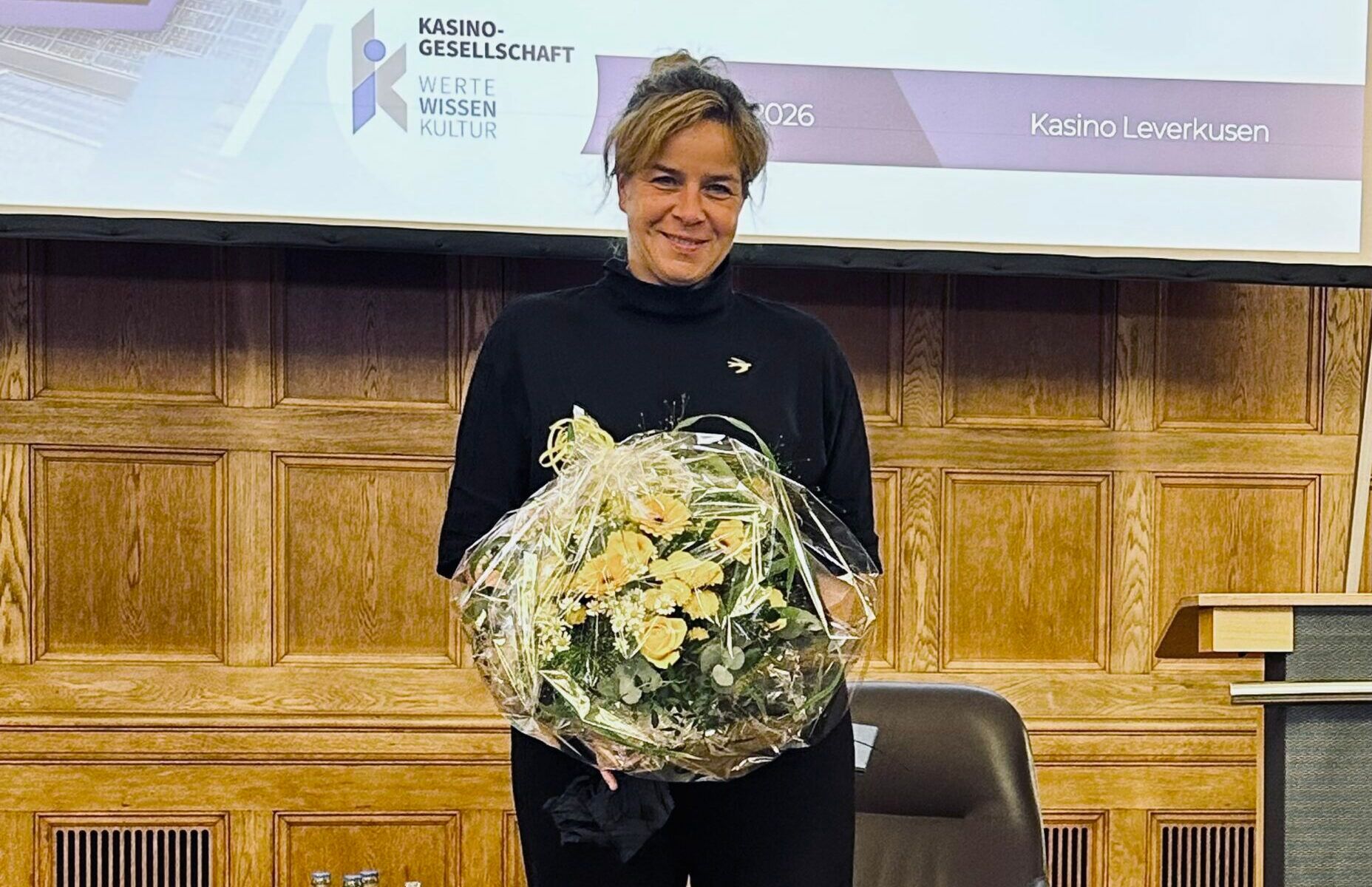 Mona Neubauer im Bayer-Kasino
