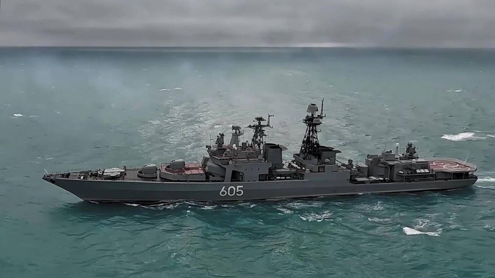 Der russische Zerstörer "Admiral Levchenko" wurde in der Ostsee gesichtet. (Archivbild)
