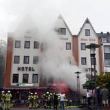 Feuerwehreinsatz im Hotel Kunibert der Fiese.