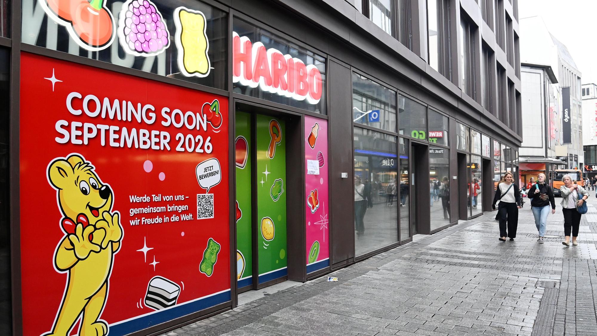 Der Haribo-Shop eröffnet am 20. August auf der Hohe Straße in der Kölner Innenstadt.
