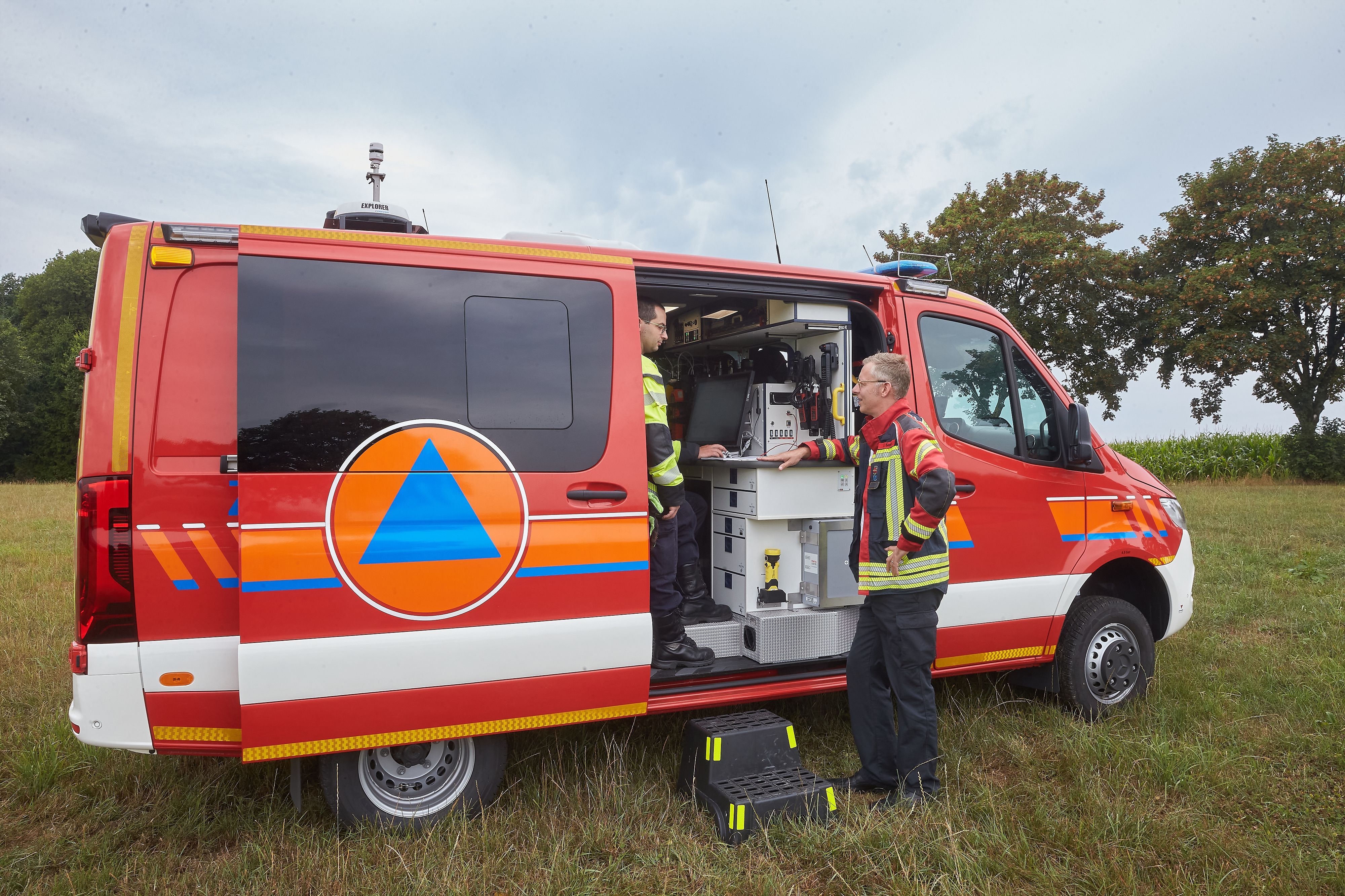 Ein Messwagen der Feuerwehr.