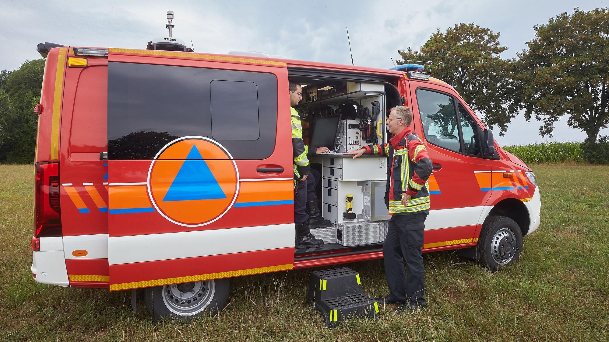Ein Messwagen der Feuerwehr.