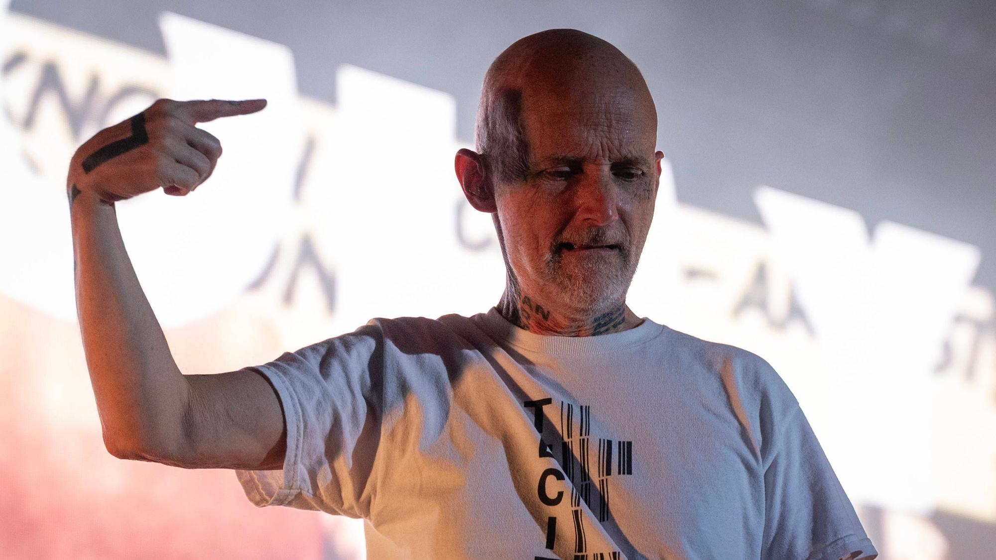 Moby auf der Bühne.
