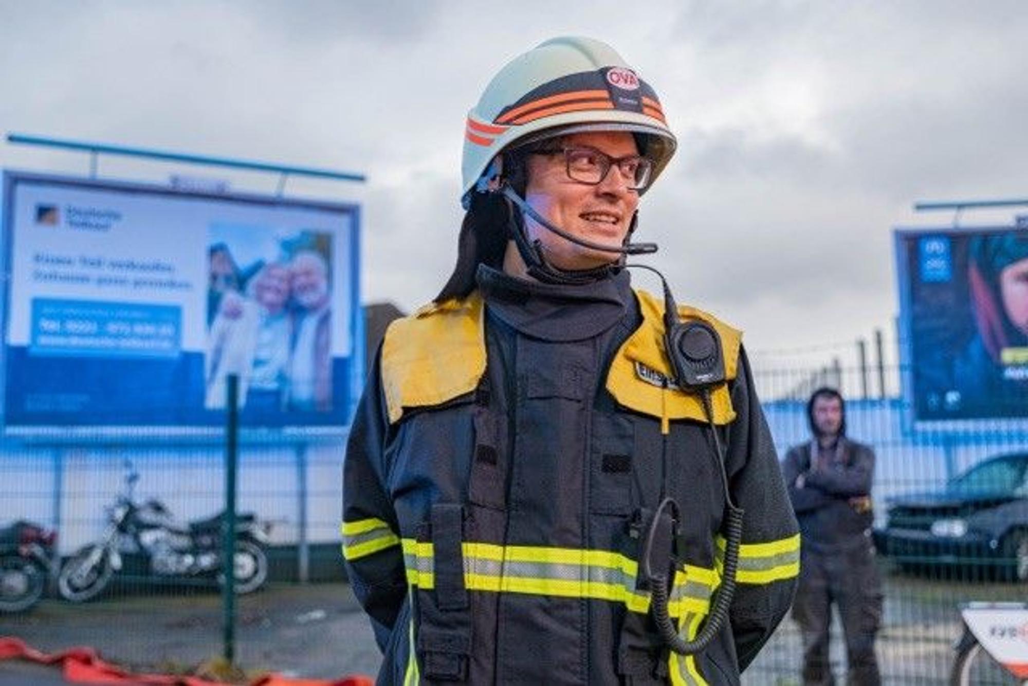 Dennis Richmann ist Bereitschaftsführer der Feuerwehr Köln