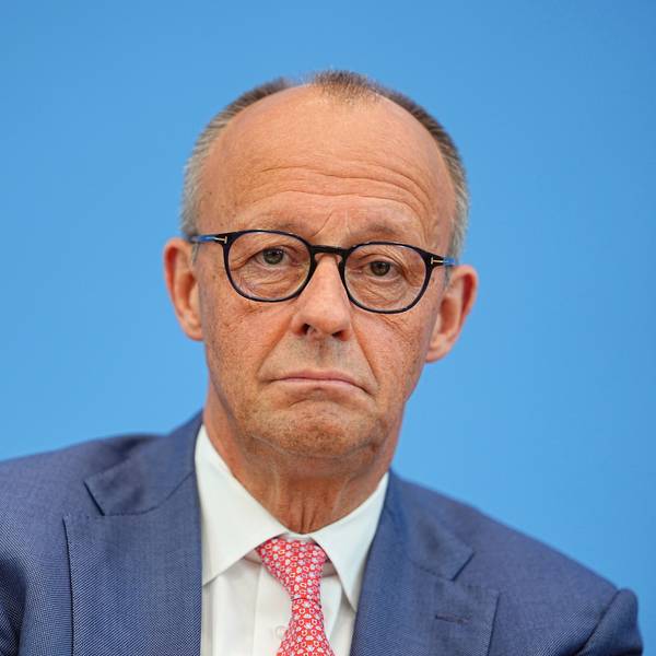 Auftritt vor der Sommerpause: Bundeskanzler Friedrich Merz (CDU) bei der traditionellen Pressekonferenz im Haus der Bundespressekonferenz am 15. Juli