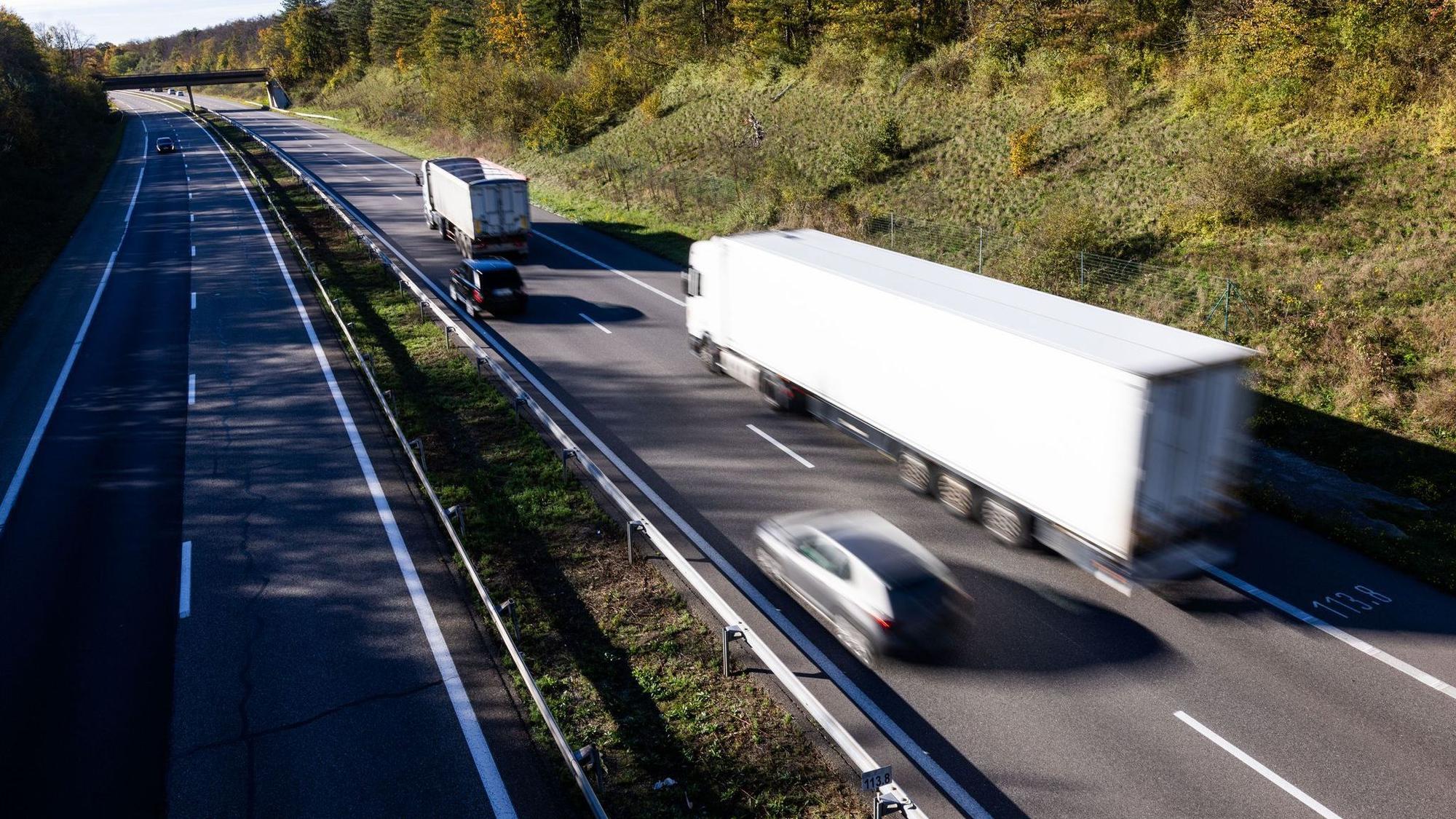 Autobahn in Frankreich