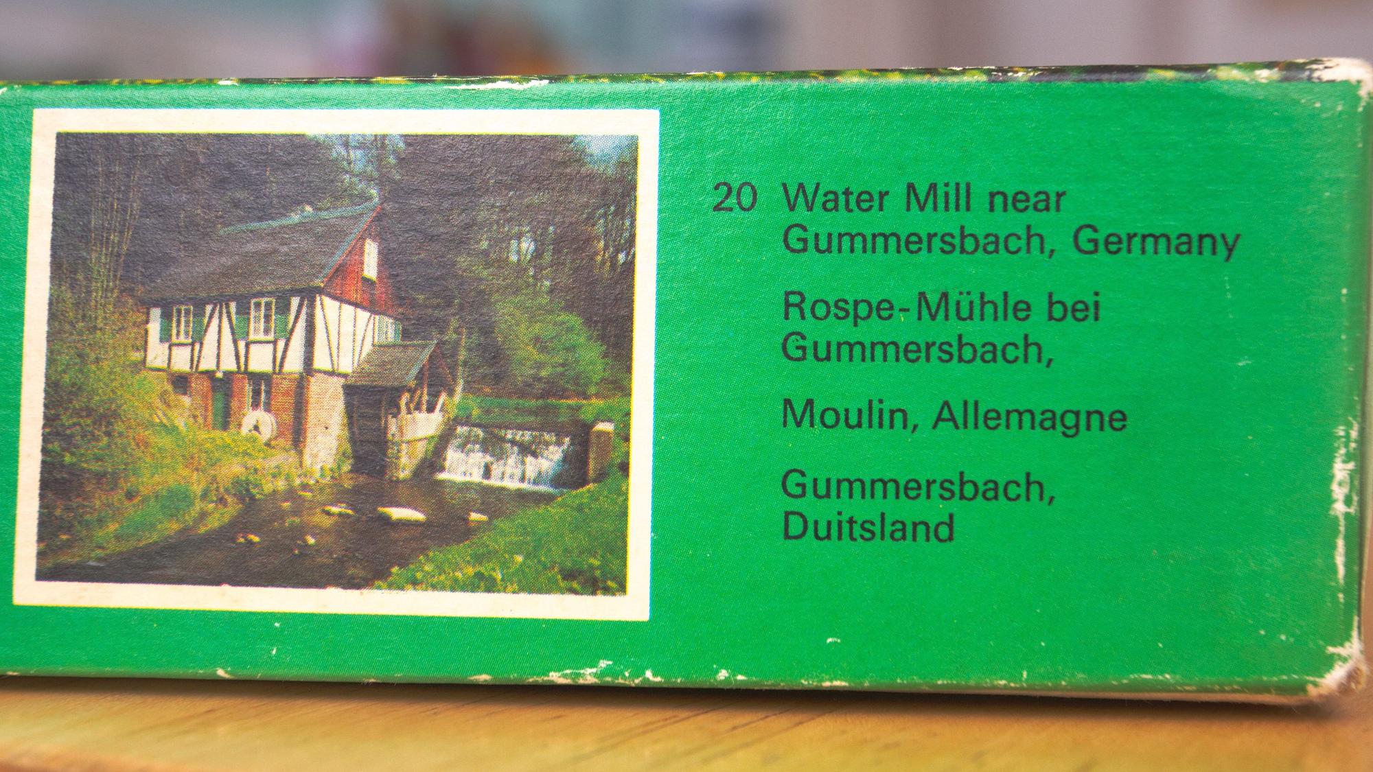 Blick auf eine ältere Puzzle-Verpackung