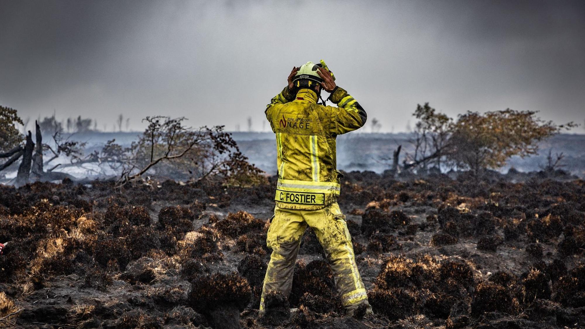 Waldbrand im Hohen Venn