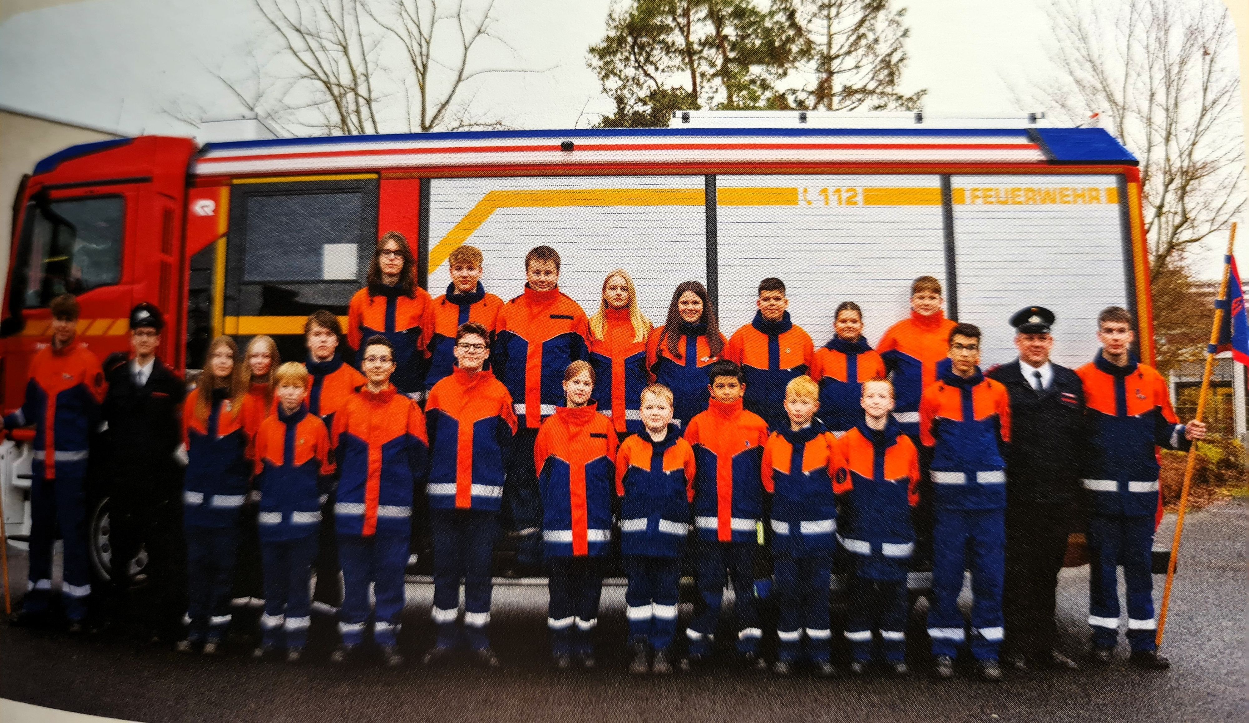 Die aktuelle Jugendfeuerwehrgruppe