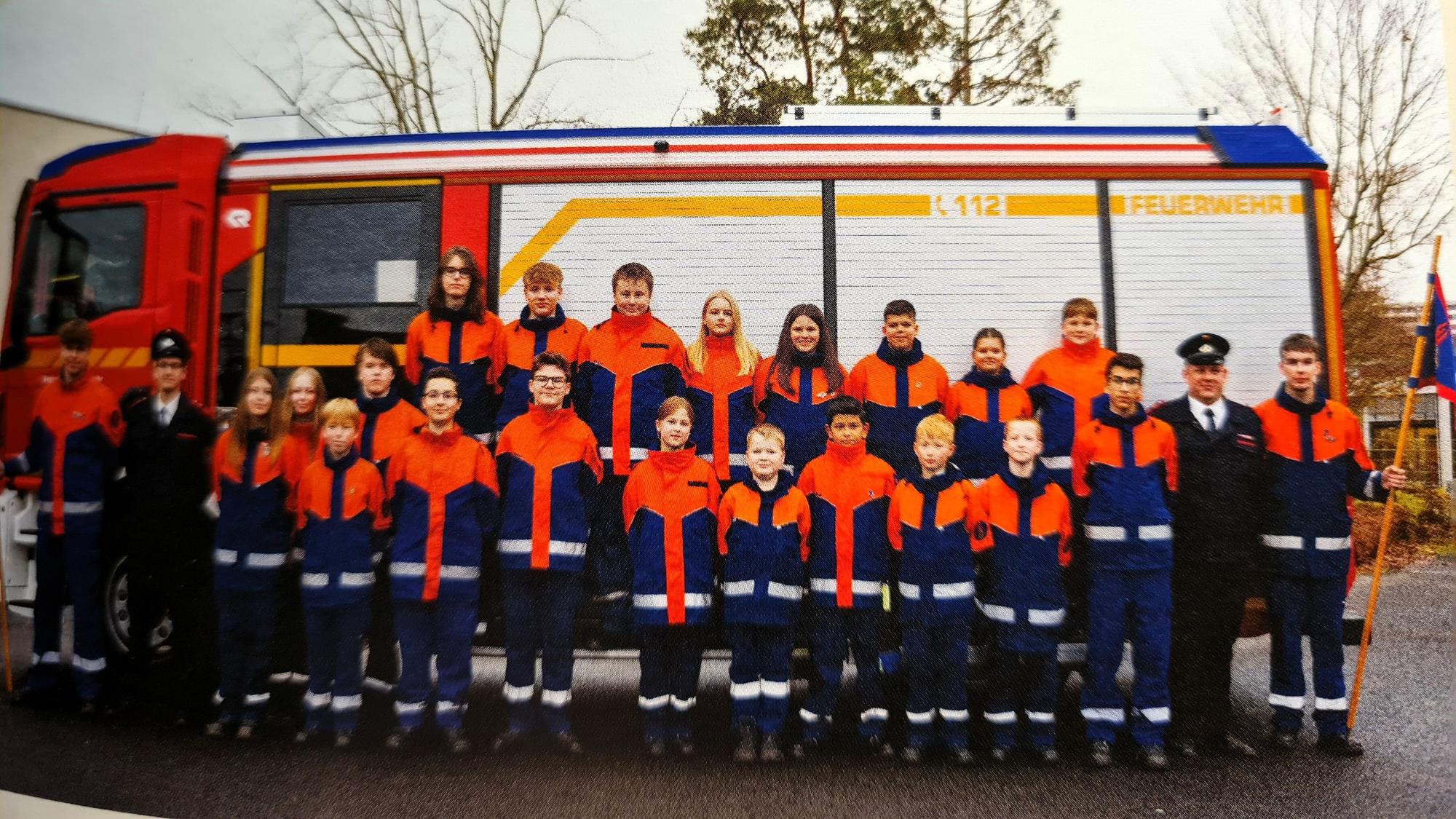Die aktuelle Jugendfeuerwehrgruppe