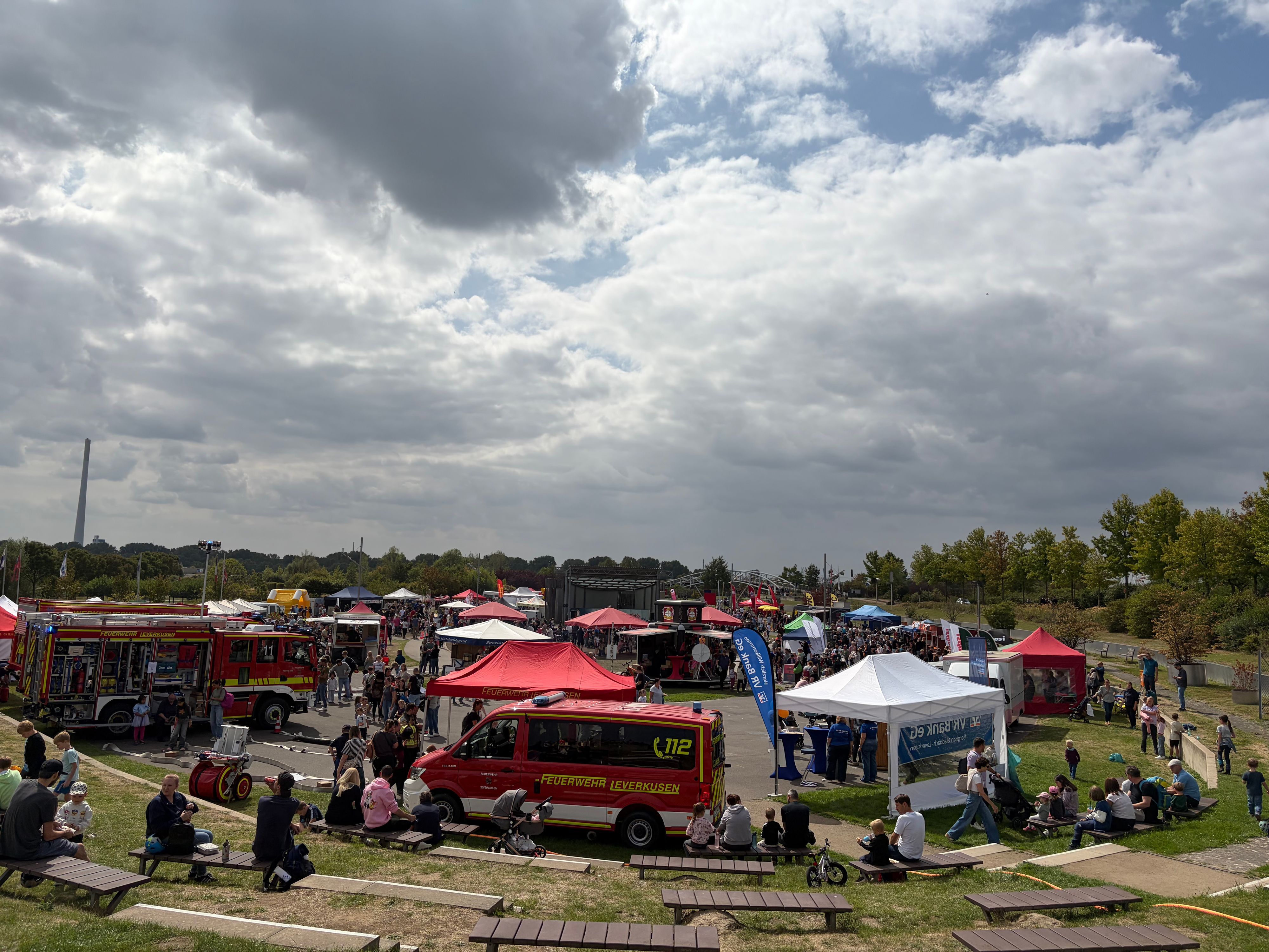 Die Arena der Begegnung beim Spielfest