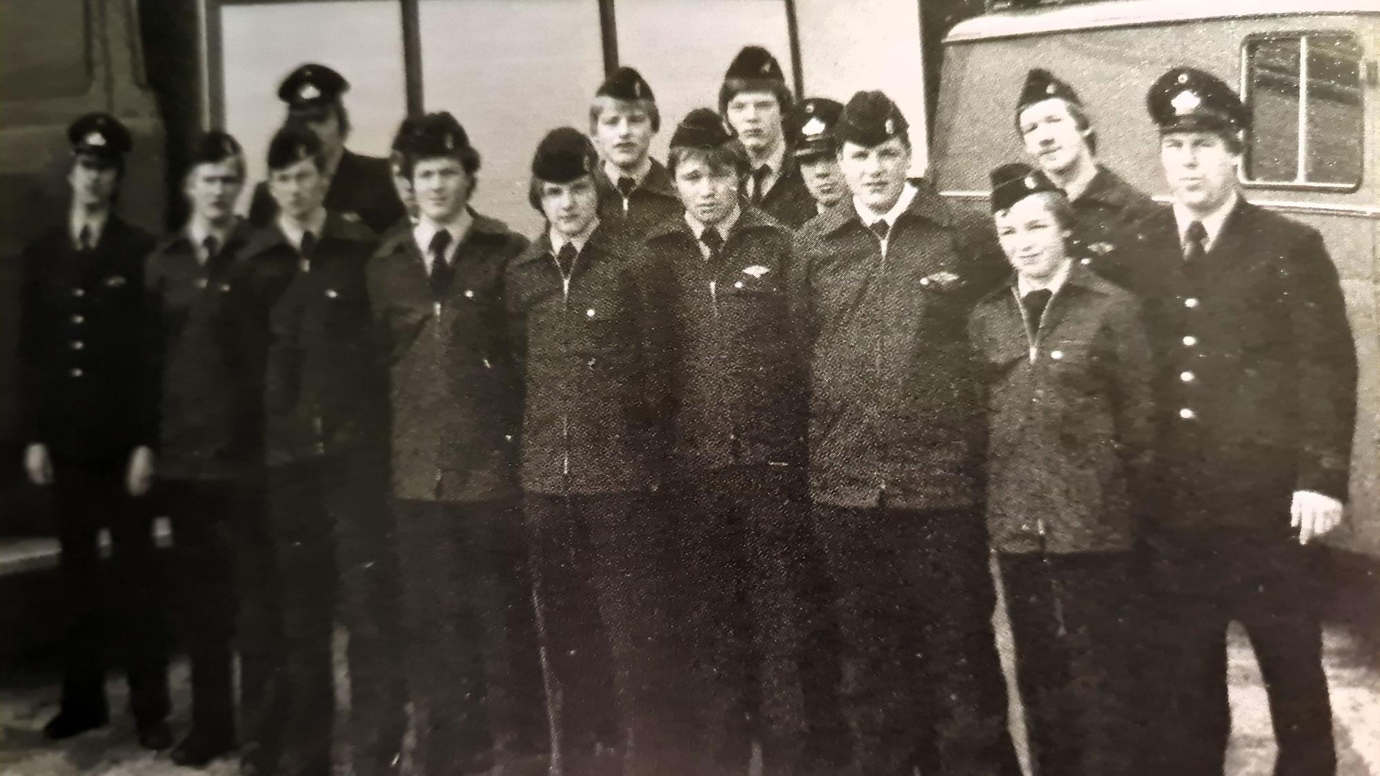 Die Jugendfeuerwehr Menden im März 1979, drei Jahre nach der Gründung.