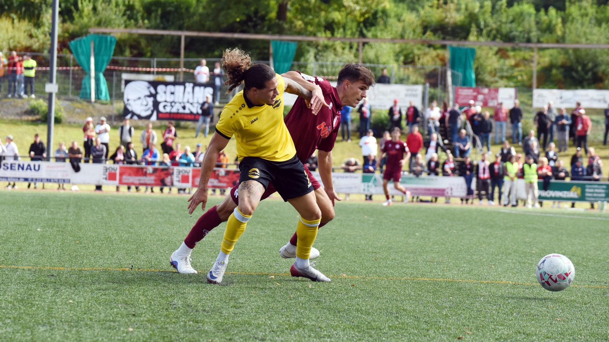 Szene aus einem Fußballspiel