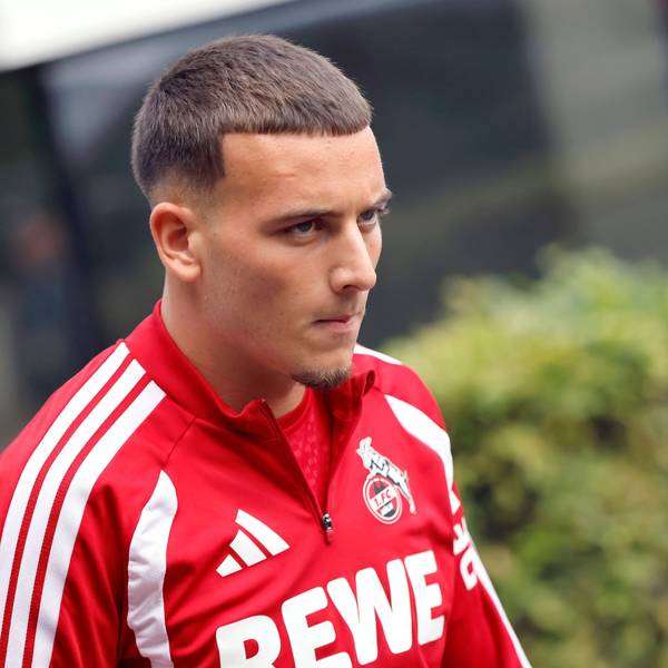 Beim Weg auf den Trainingsplatz: Said El Mala.
