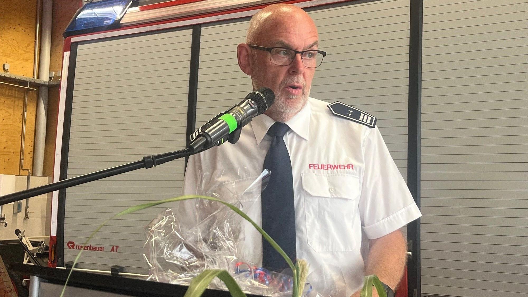 Uwe Faber gibt die Leitung der Freiwilligen Feuerwehr ab.