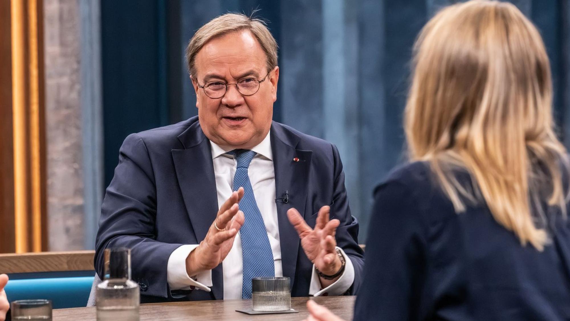 Armin Laschet (CDU) sieht keinen Raum für eine Kooperation seiner Partei mit der AfD in Sachsen-Anhalt. (Bild: ARD / Claudius Pflug)