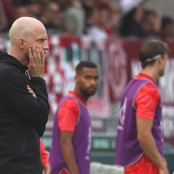 Au Backe: René Wagner blickte mit dem 1. FC Köln am Montagabend in Würzburg tief in den Abgrund.
