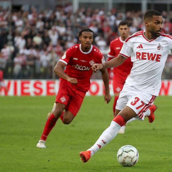 24.08.2026, xfsx, Herren, Fussball, Saison 2026/2027, DFB-Pokal, 1. Hauptrunde: FC Wuerzburger Kickers - 1. FC Koeln v.li.: Linton Maina 1. FC Koeln Wuerzburg AKON ARENA Bayern Deutschland *** August 24, 2026, xfsx, Men s, Soccer, 20262027 Season, DFB Cup, 1st Round: FC Würzburger Kickers 1 vs. FC Köln, Linton Maina 1, FC Köln, Würzburg, AKON ARENA, Bavaria, Germany