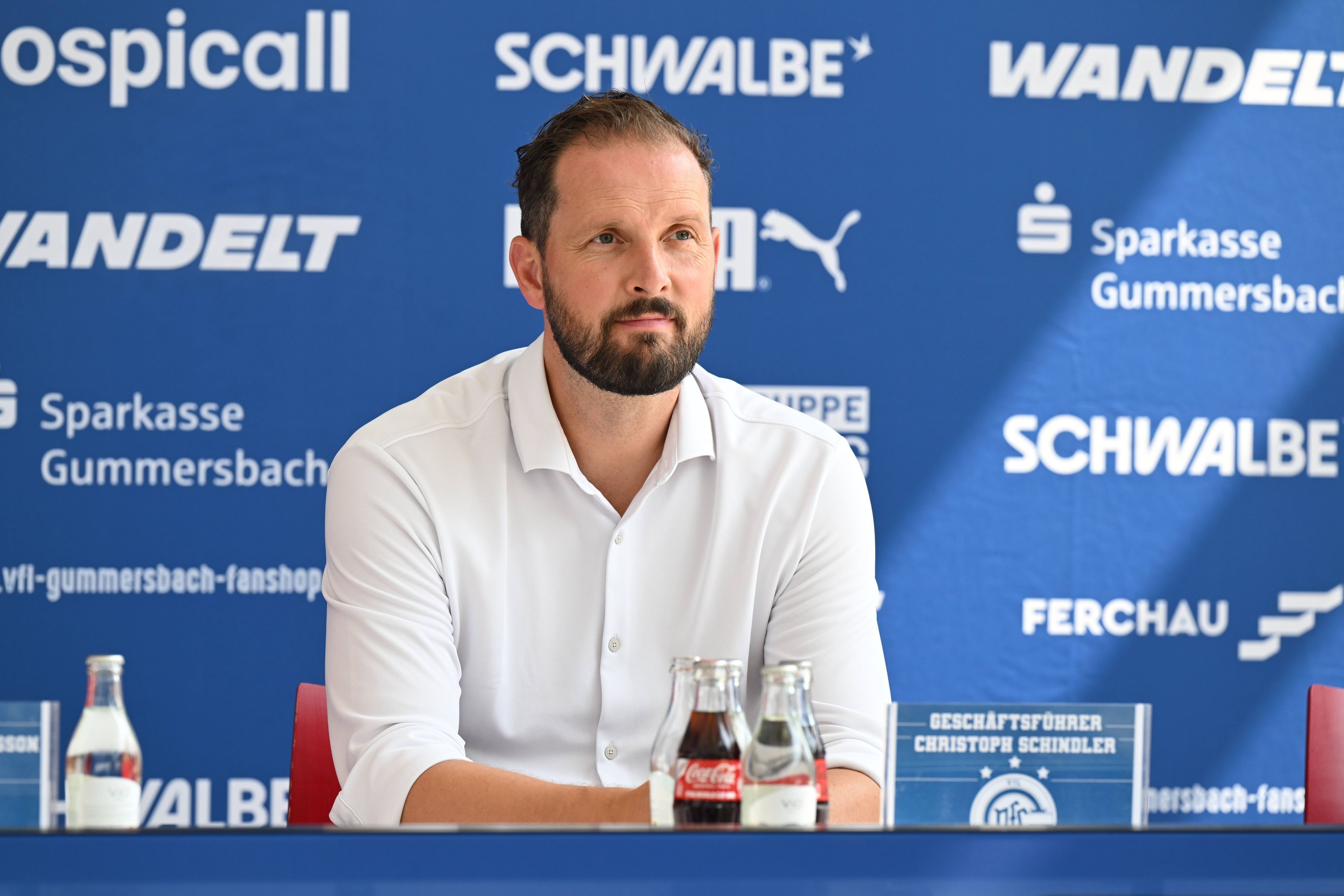 RECORD DATE NOT STATED Christoph Schindler Geschaeftsfuehrer VfL Gummerbach GER, Handball, Opel Bundesliga, VfL Gummersbach, 1.Liga, Spielzeit 2026/2027, Saisonpressekonferenz, Schwalbe Arena Gummersbach, 14.08.2026 GER, Handball, Opel Bundesliga, VfL Gummersbach, 1. Liga, Spielzeit 2026/2027, Saisonpressekonferenz, Schwalbe Arena Gummersbach, 14.08.2026 Gummersbach *** Christoph Schindler, Managing Director of VfL Gummersbach GER, Handball, Opel Bundesliga, VfL Gummersbach, 1st Division, 20262027 Season, Season Press Conference, Schwalbe Arena Gummersbach, August 14, 2026 GER, Handball, Opel Bundesliga, VfL Gummersbach, 1st Division, 20262027 Season, Season Press Conference, Schwalbe Arena Gummersbach, August 14, 2026, Gummersbach Copyright: xEibner-Pressefoto/JuergenxAugstx EP_JAT
