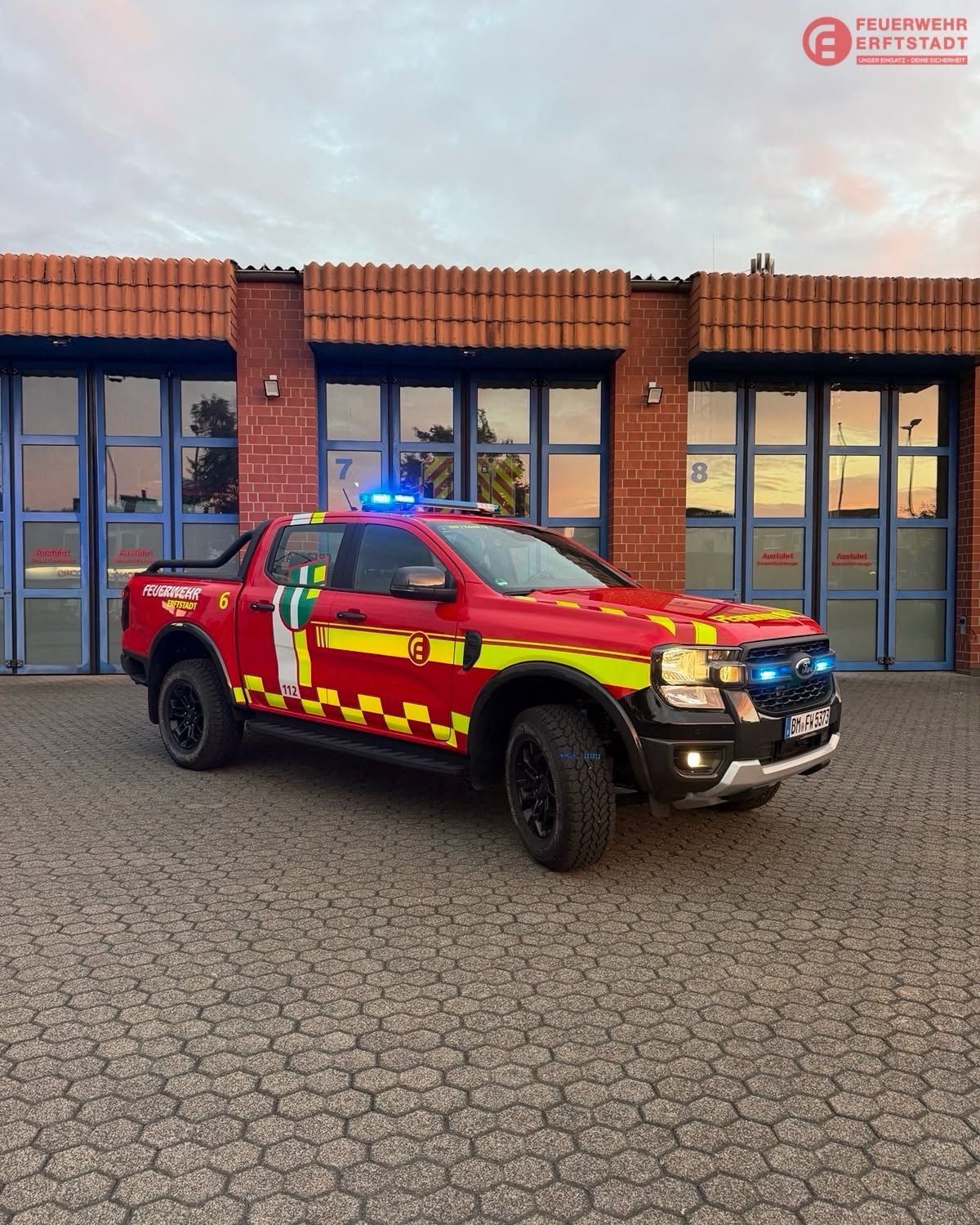 Der ganze Stolz der Feuerwehr Erftstadt.