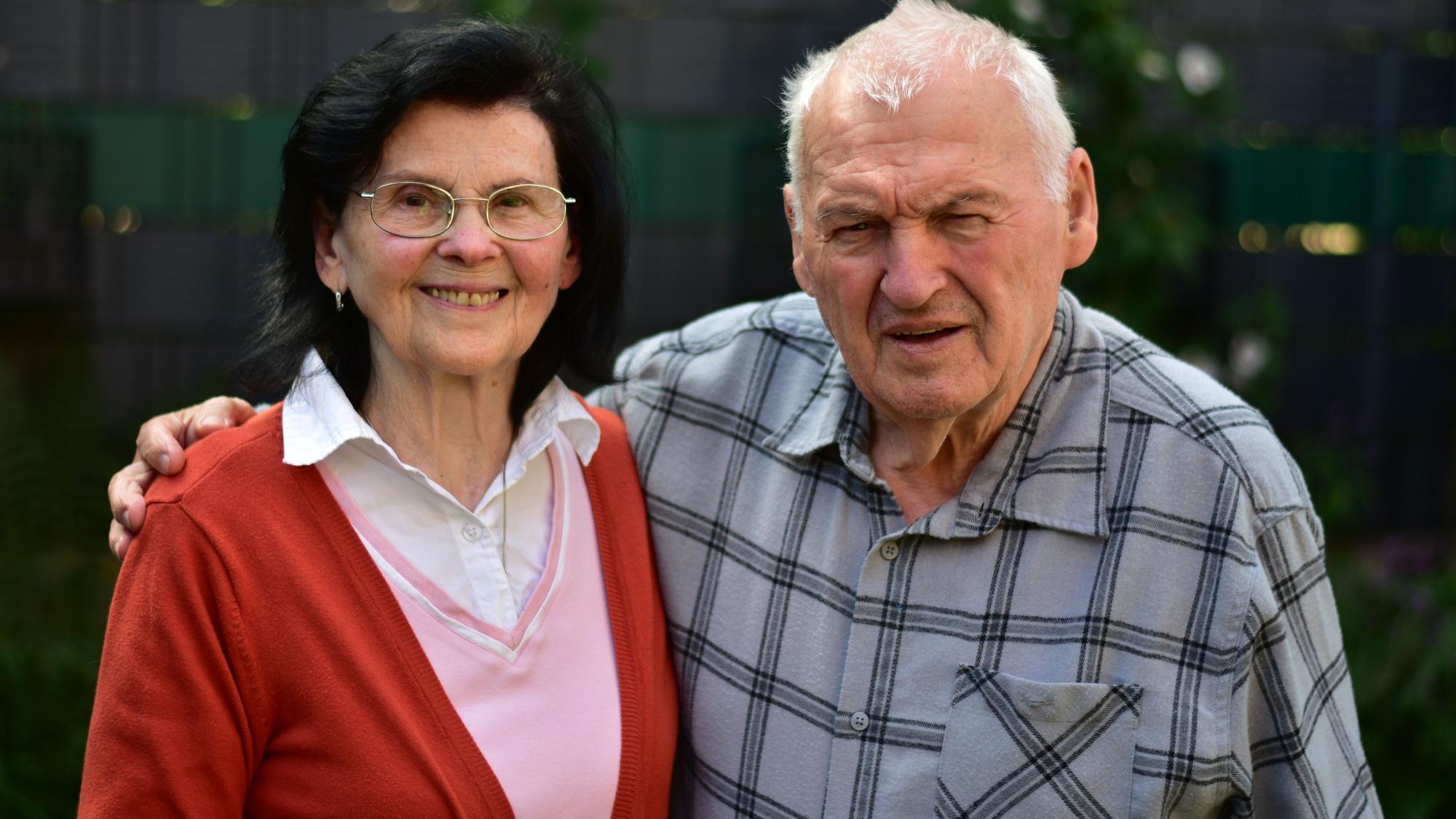 Veronika und Pal Dolezar aus Sankt Augustin-Mülldorf feiern Diamanthochzeit.