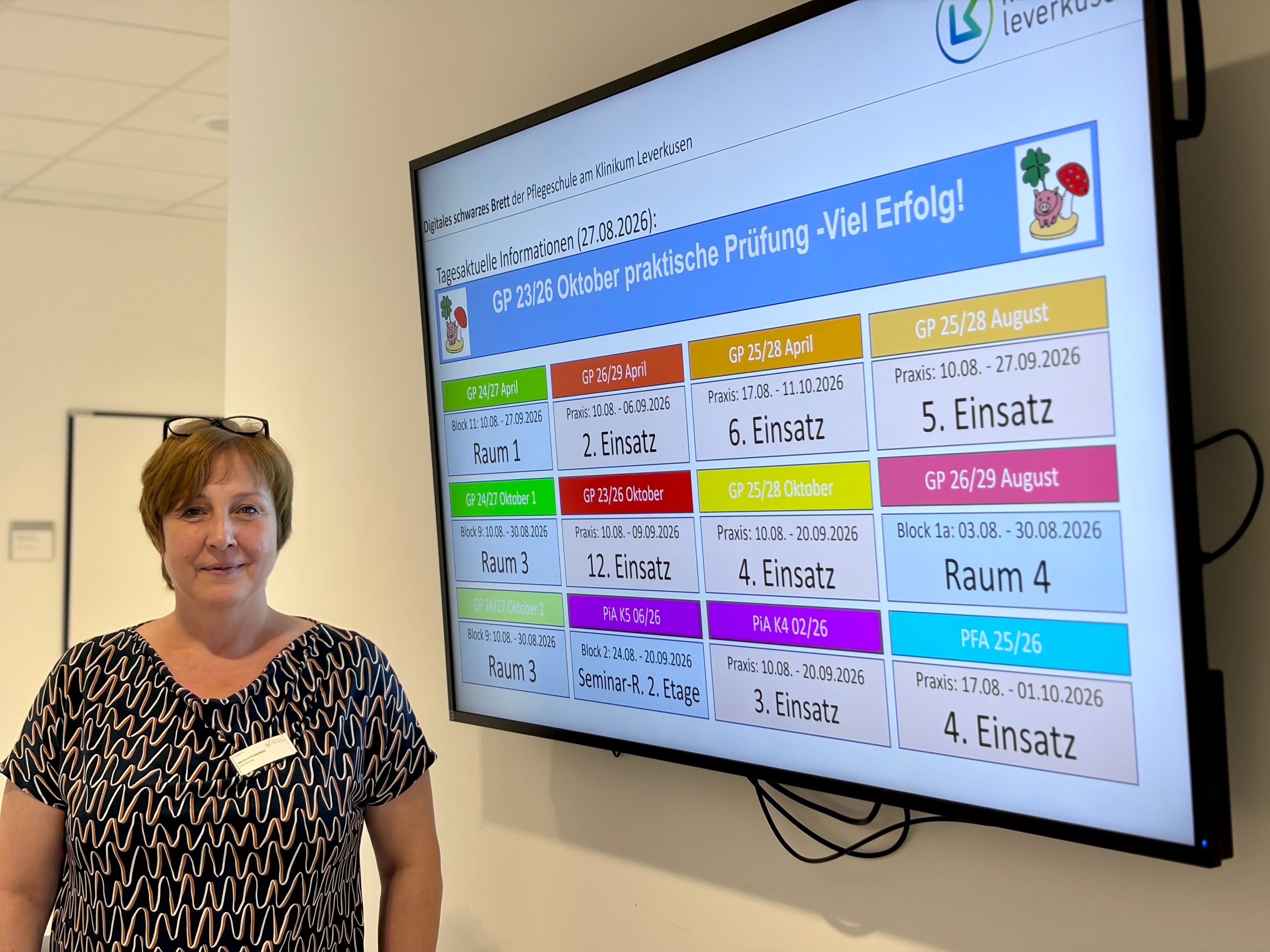 Barbara Freischütz, Leiterin der Pflegeschule des Leverkusener Klinikums