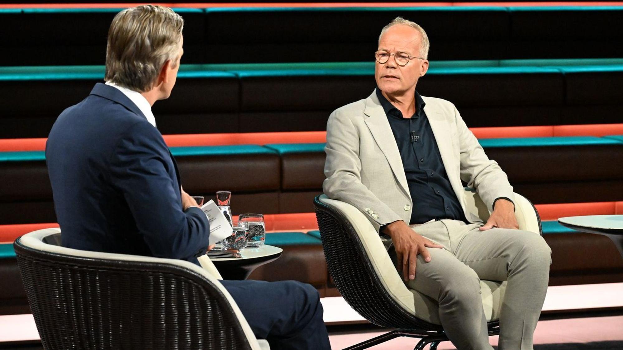Bei „Markus Lanz“ musste SPD-Fraktionschef Matthias Miersch am Mittwochabend einige unbequeme Fragen zur Ausrichtung seiner Partei beantworten. (Bild: ZDF/ Cornelia Lehmann. )