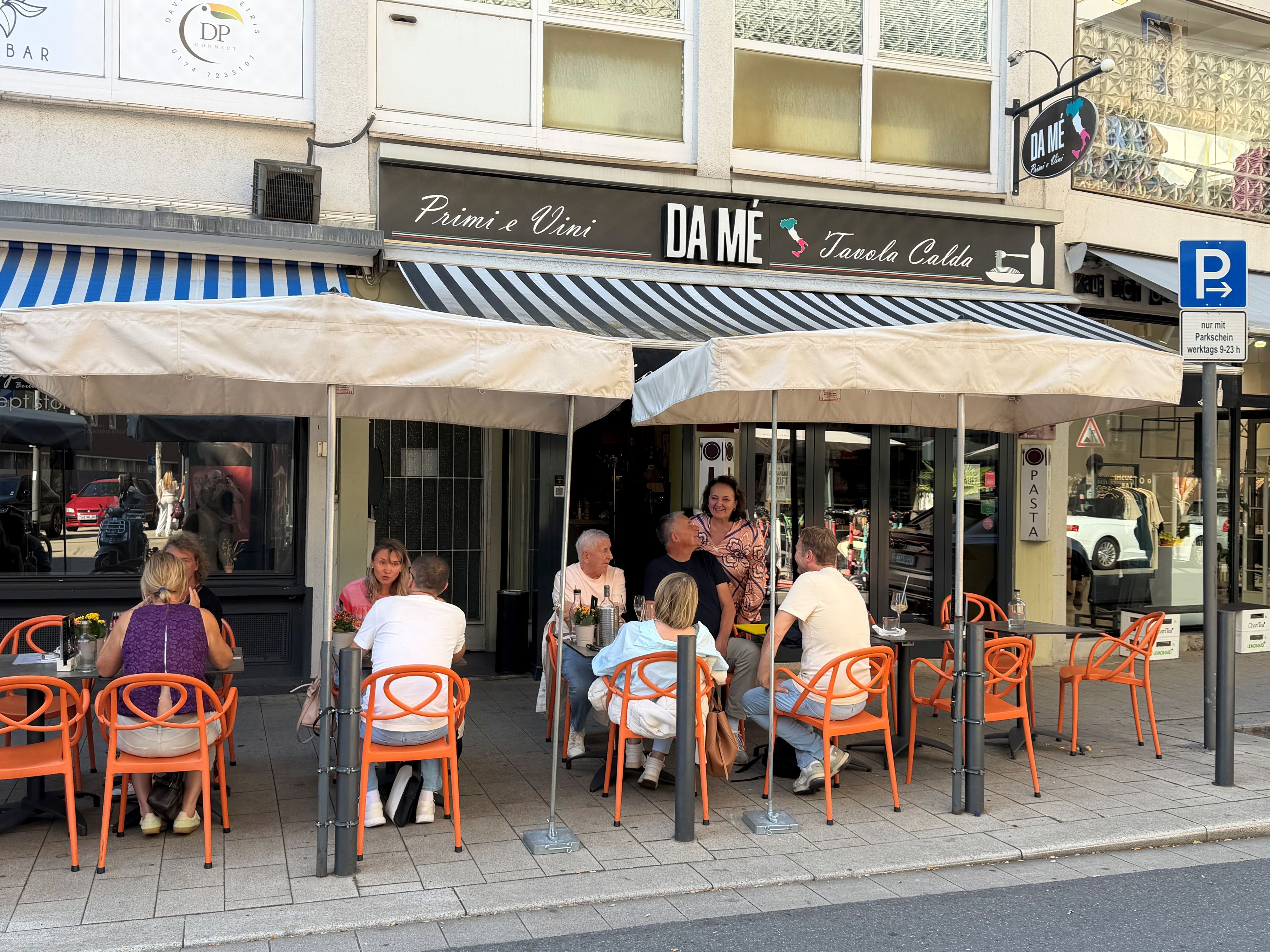 Blick auf das Restaurant „Da Mé“ in Köln.