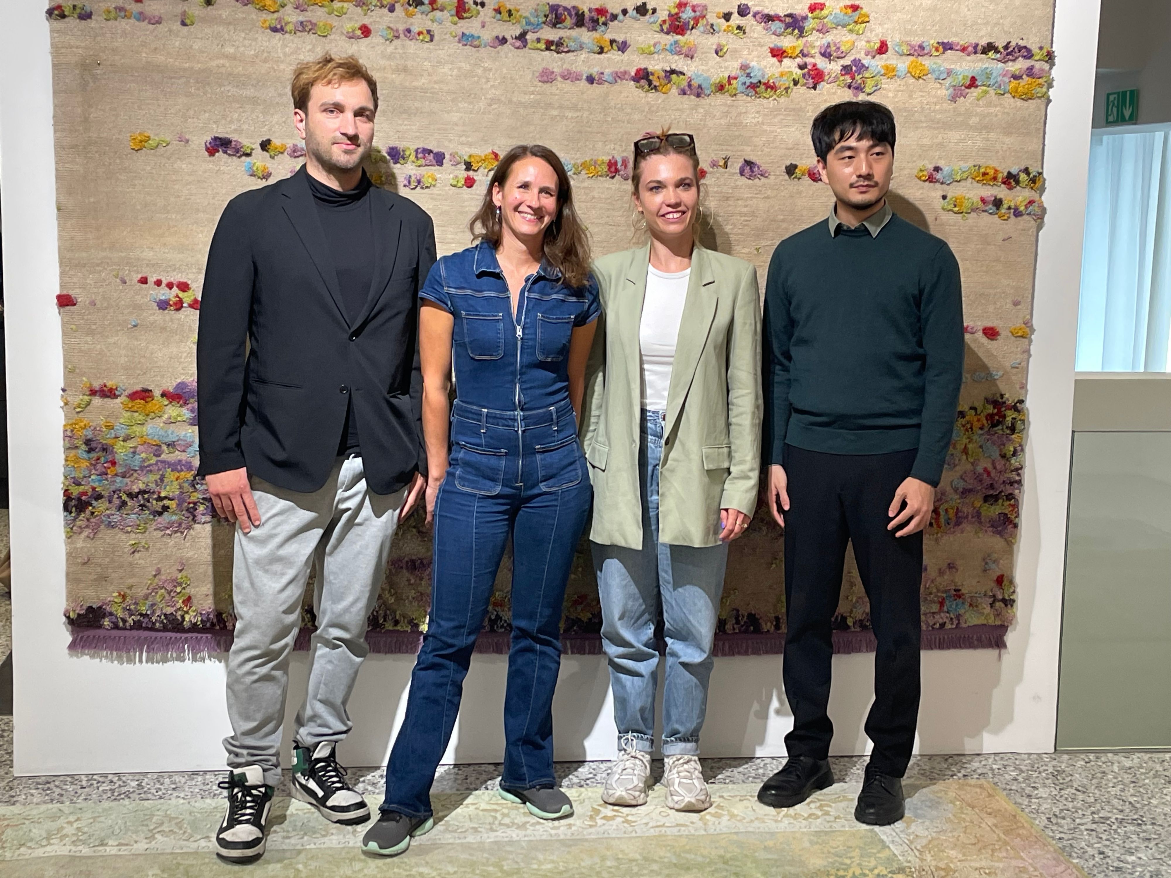 Vier Musiker, die beim Festival spielen werden: Johannes Elia Nuß (the bottomline), Christine Corvisier (Saxophon), Caris Hermes (Kontrabass) und Hyukjun Sohn (Violine).