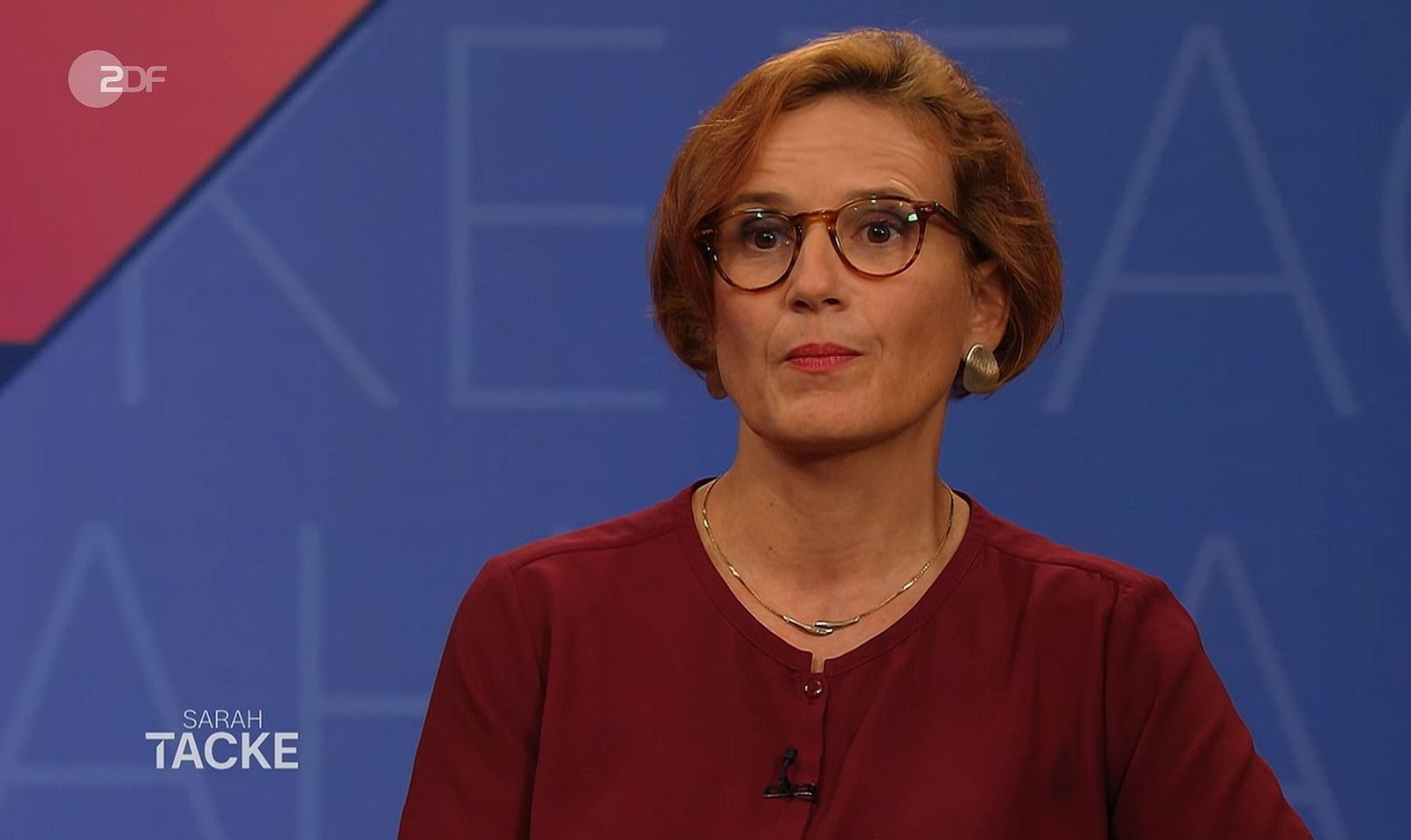 Ex-Linken-Chefin Katja Kipping ging in „Sarah Tacke“ mit der Grundsicherung hart ins Gericht. Die Maßnahme werde uns alle teuer zu stehen bekommen.  (Bild: ZDF)