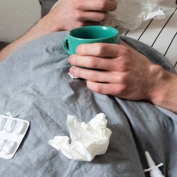 Krank im Bett