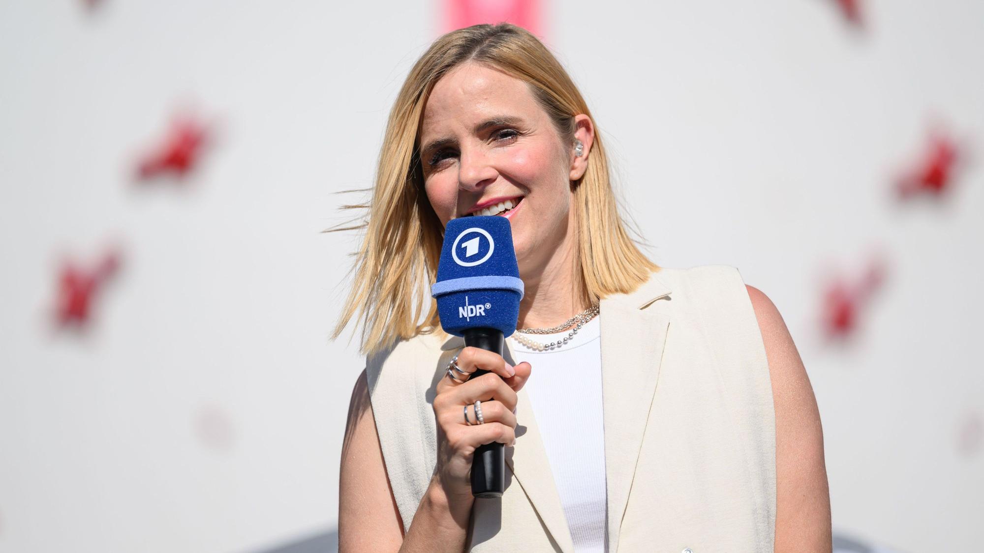 Stephanie Müller-Spirra hilft bei der „Sportschau“ aus.