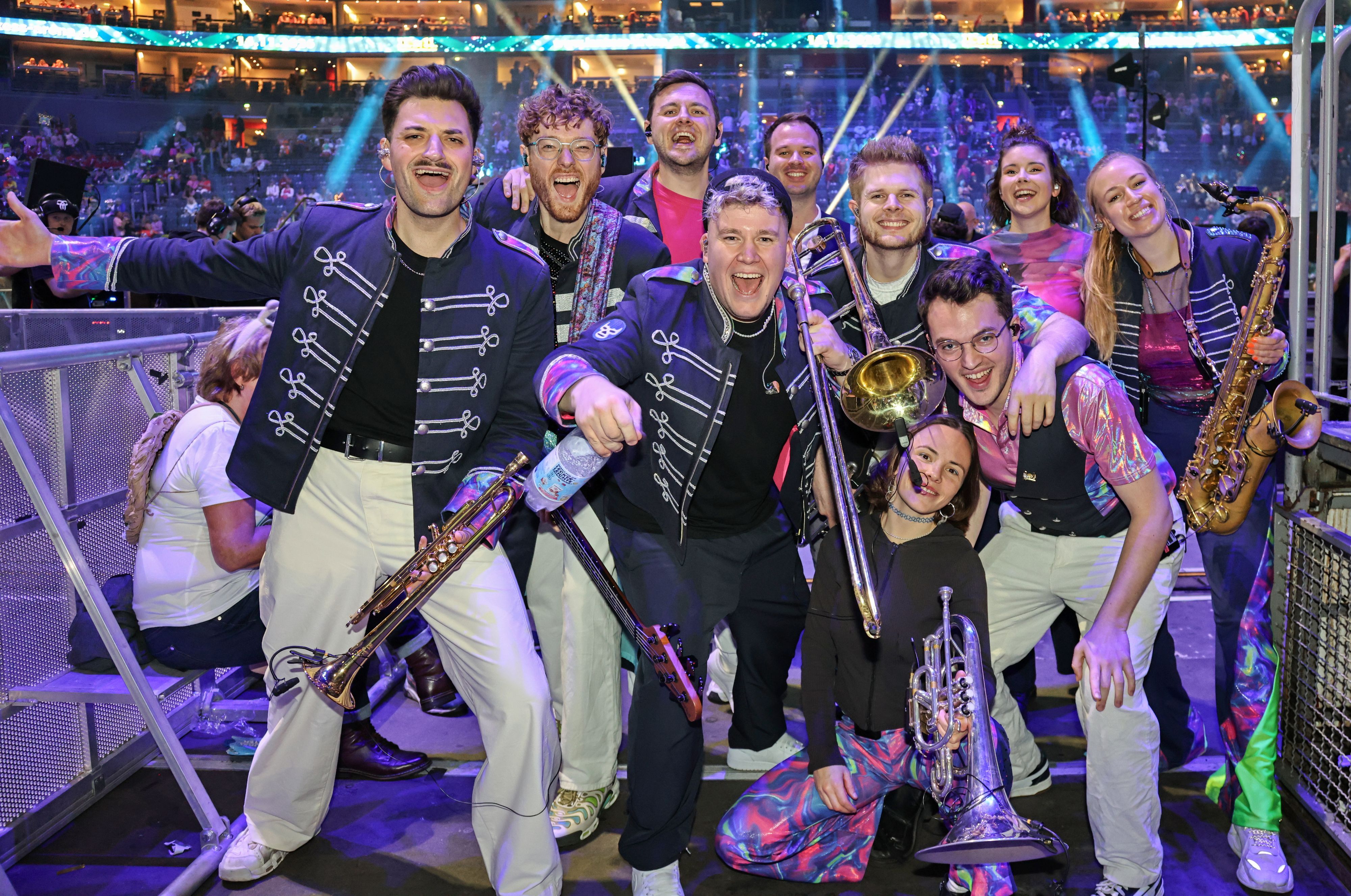 Die Band Druckluft vor ihrem Auftritt.