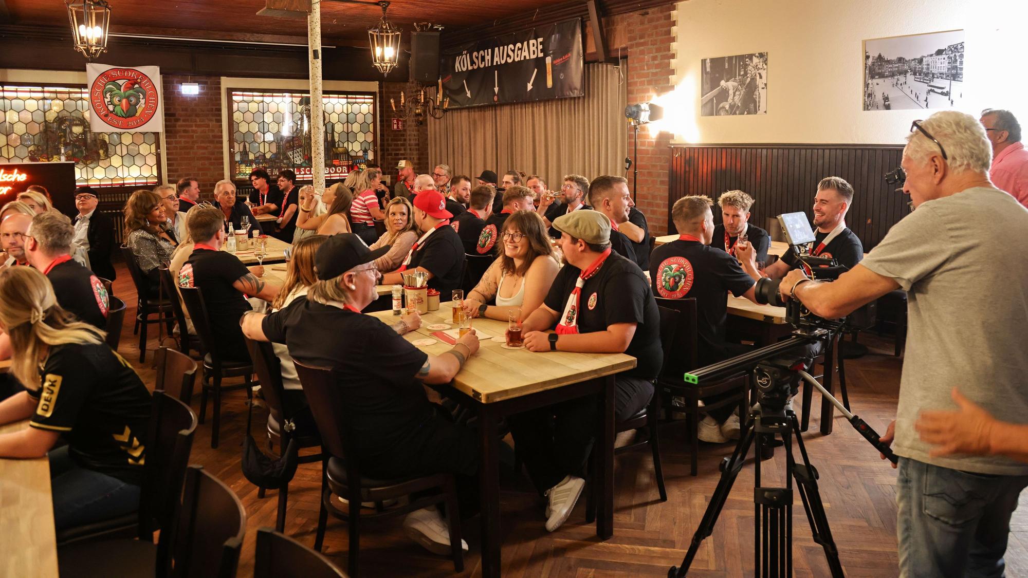 Videodreh im Brauhaus „Em Kölsche Boor“.