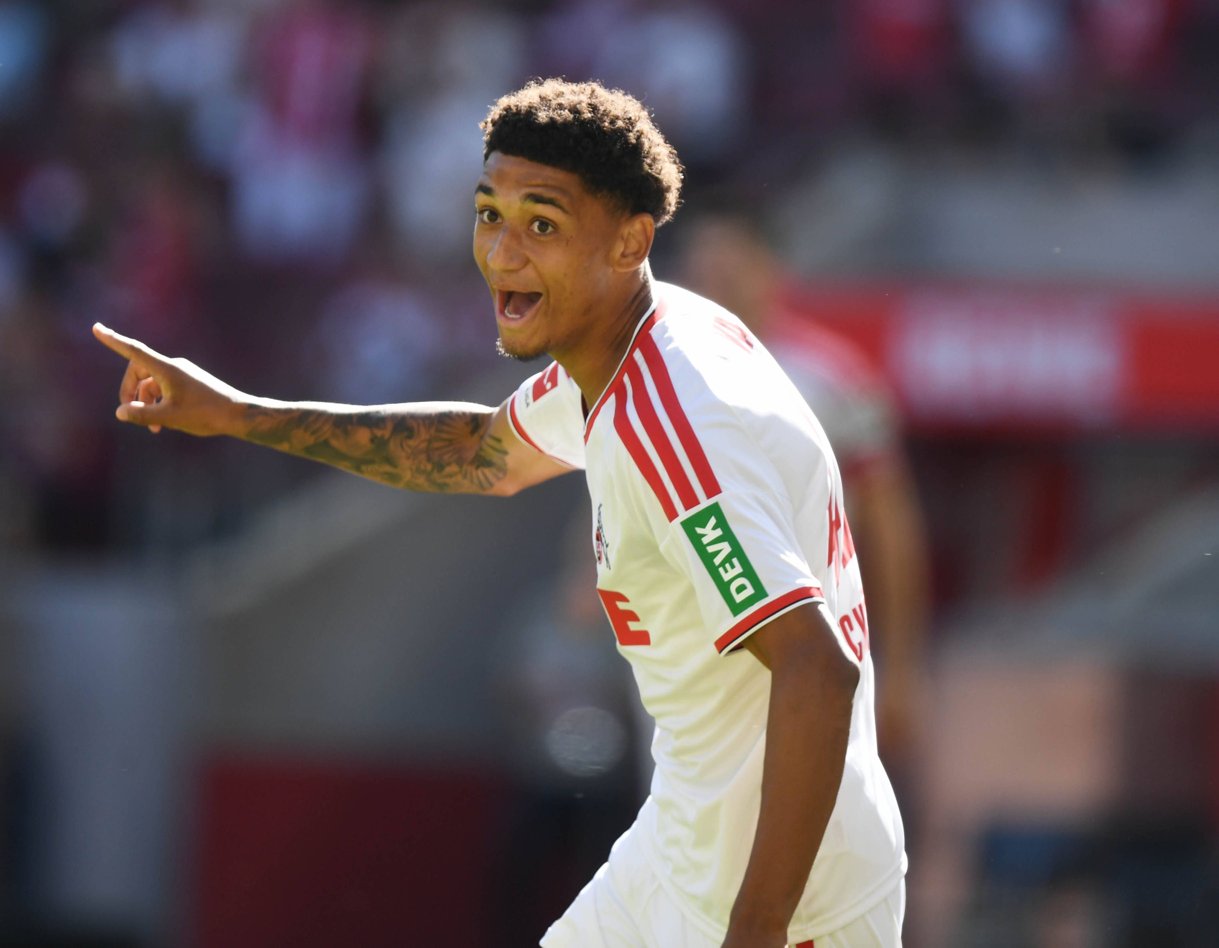 08.08.2026, xophax, Fussball 1.Bundesliga, 1.FC Koeln Testspiel im Rhein Energie Stadion in Köln . 1.FC Köln gegen Real Sociedad San Sebastian. Nilas Yacobi  1.FC Köln  nach seinem Tor zum 2 zu 1 für Köln . Kitzbühel *** August 8, 2026, xophax, Soccer, Bundesliga 1, 1. FC Köln Friendly Match at the Rhein Energie Stadium in Cologne: 1. FC Köln vs. Real Sociedad San Sebastián Nilas Yacobi of 1. FC Köln after scoring the goal that made it 21 for Cologne Kitzbühel