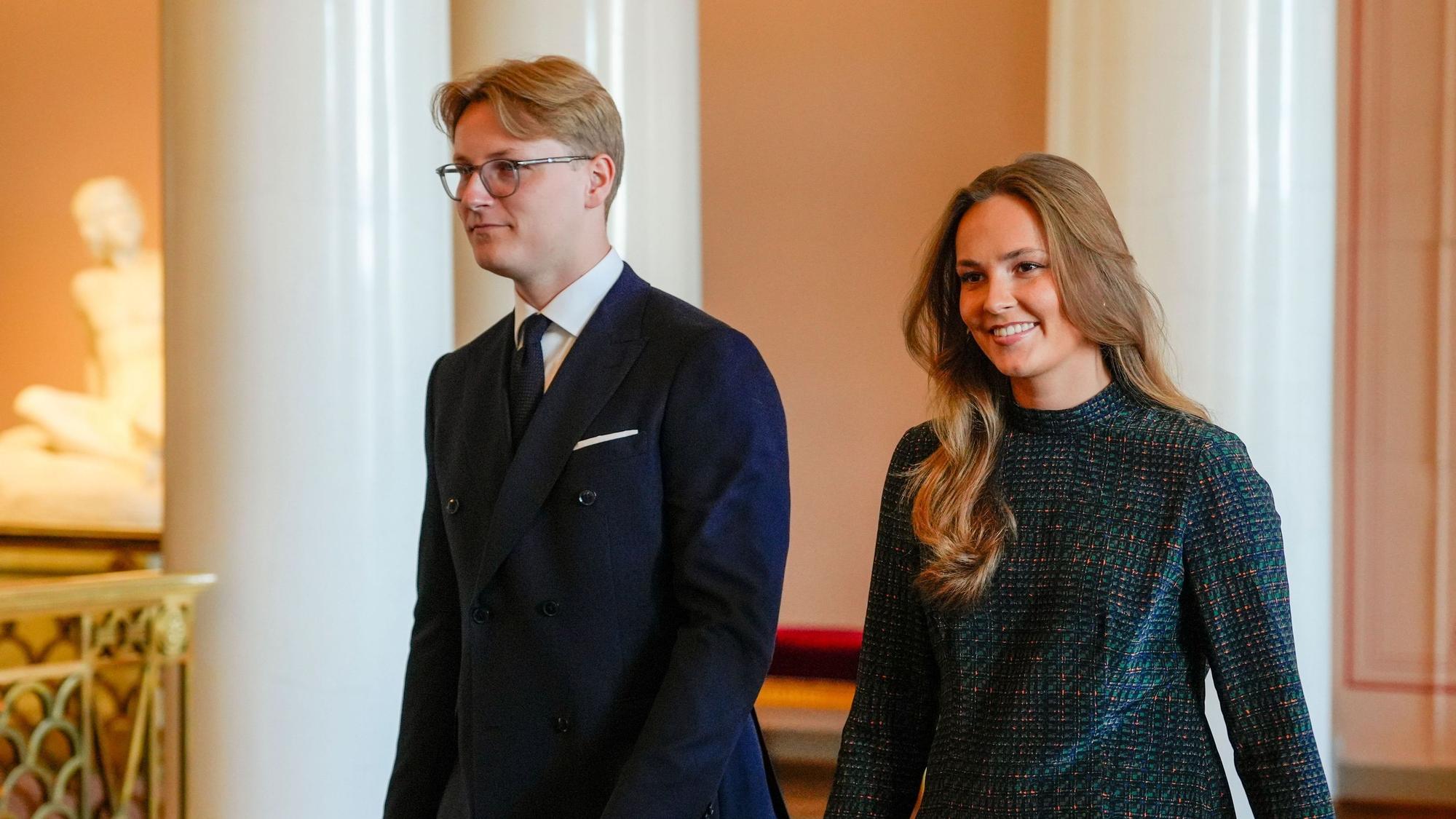 Prinz Sverre Magnus und Norwegens Prinzessin Ingrid Alexandra kommen zu einem Empfang für die norwegischen Athleten der Paralympics in Mailand und Cortina 2026.