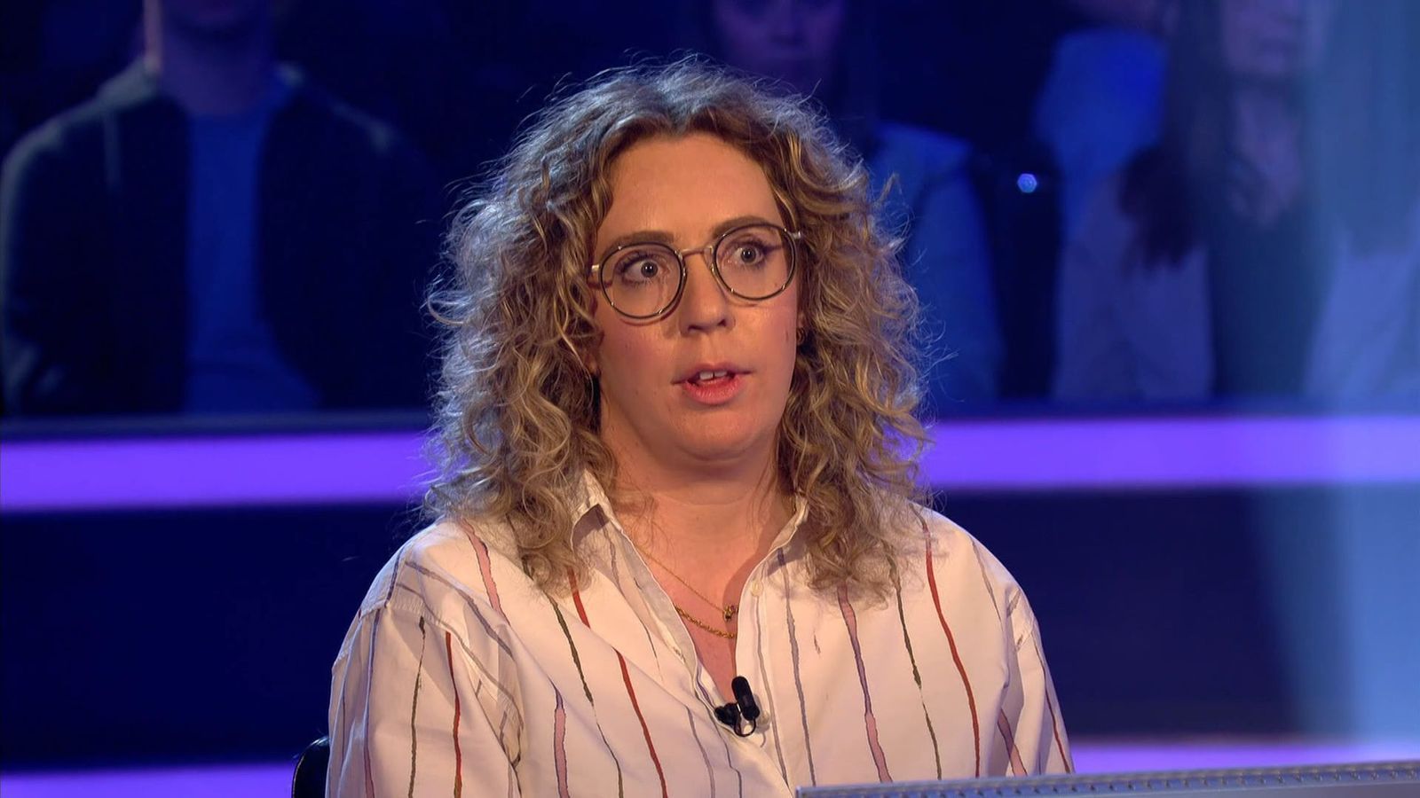 Ärgerlich: Katharina Heun fiel von der 32.000er-Marke auf 500, weil sie einem Joker vertraute. (Bild: RTL)