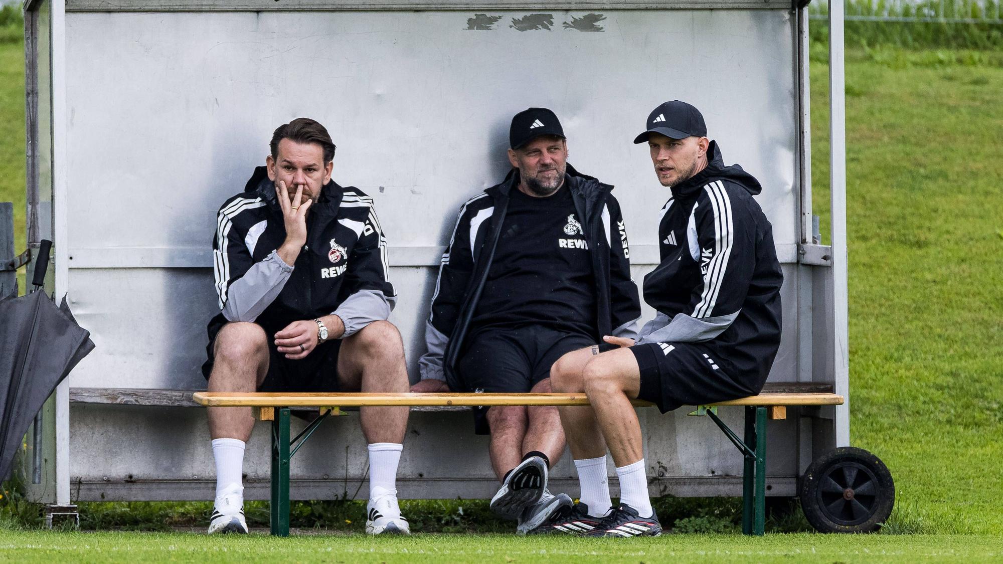 Geschäftsführer Thomas Kessler, Kaderplaner Tim Steidten und Cheftrainer René Wagner (v.l.) hatten zuletzt viel Planungsarbeit zu verrichten.