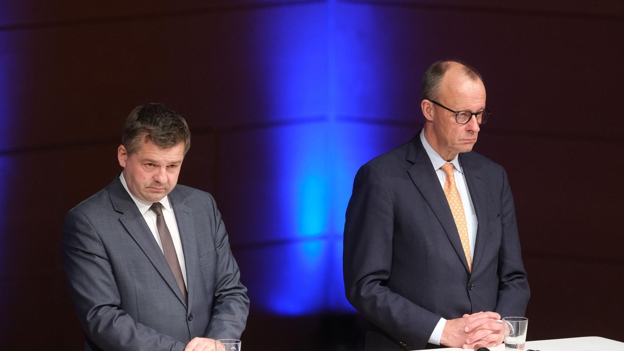 Sven Schulze und Friedrich Merz