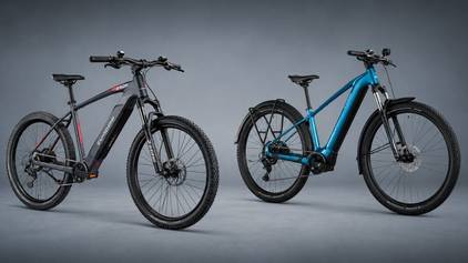 Zündapp Z808 E-Bike und Cube Reaction Hybrid Performance 600 FE.