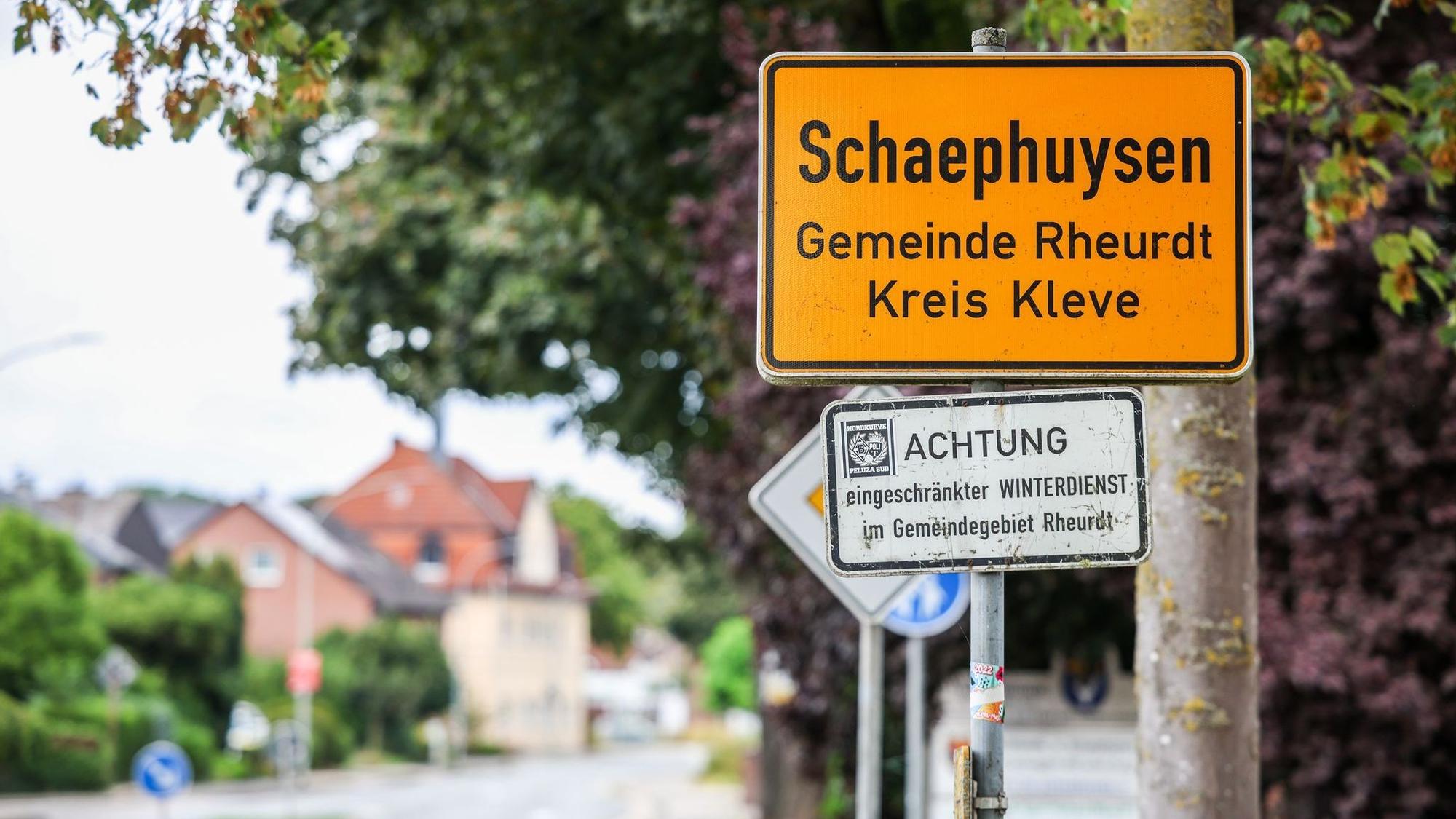 Ortsschilder am Niederrhein