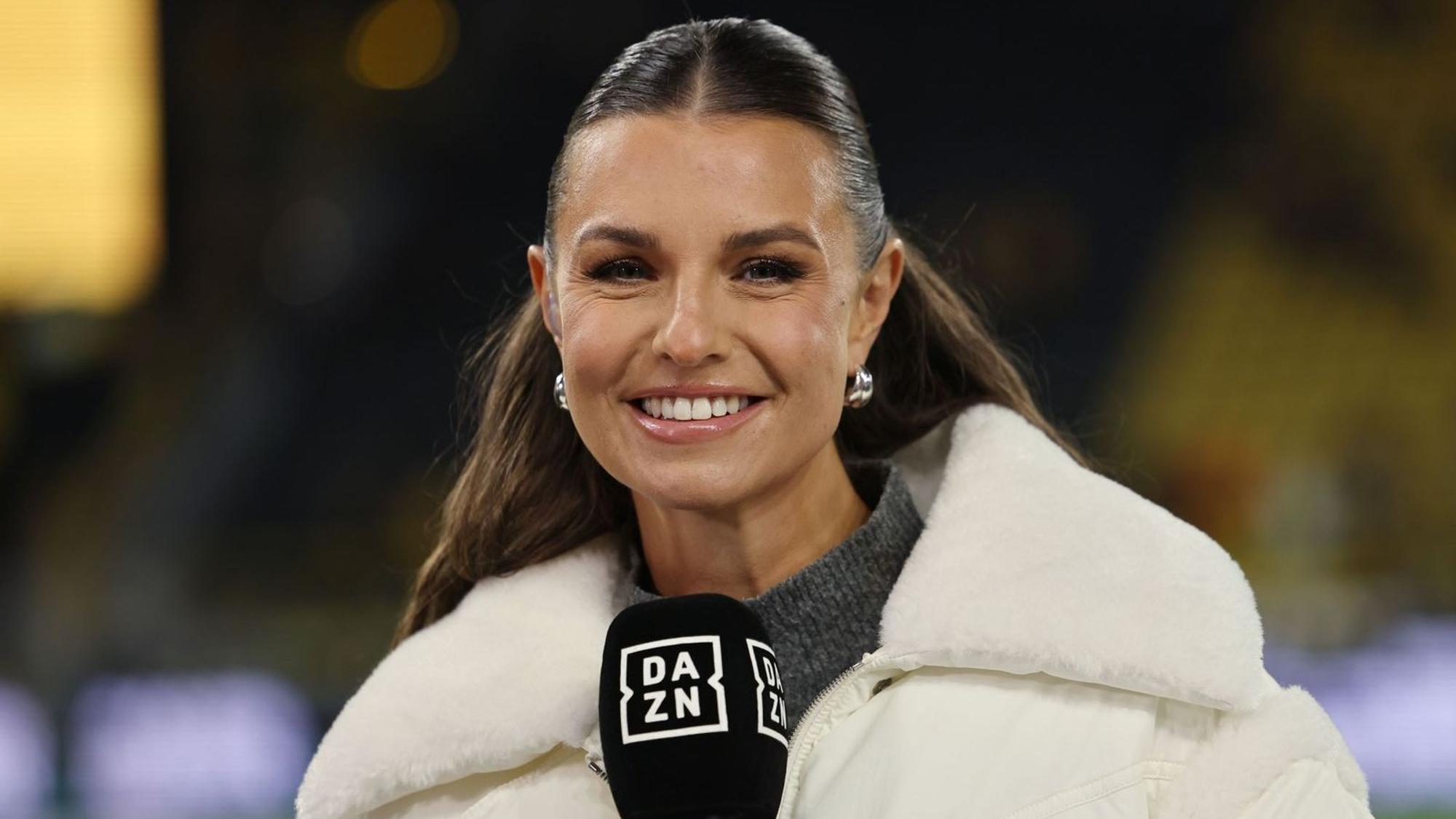 Laura Wontorra hat DAZN verlassen. Für ihre Nachfolgerin hat sie aber nur Lob übrig. (Bild: 2026 Getty Images/Christof Koepsel)