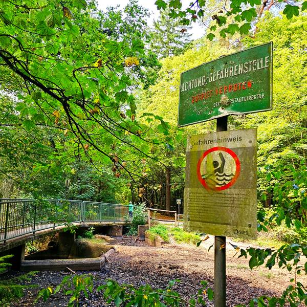 Der Flehbach in Köln-Brück trocknet immer wieder durch Hitze ein – wie hier Anfang August dieses Jahres.