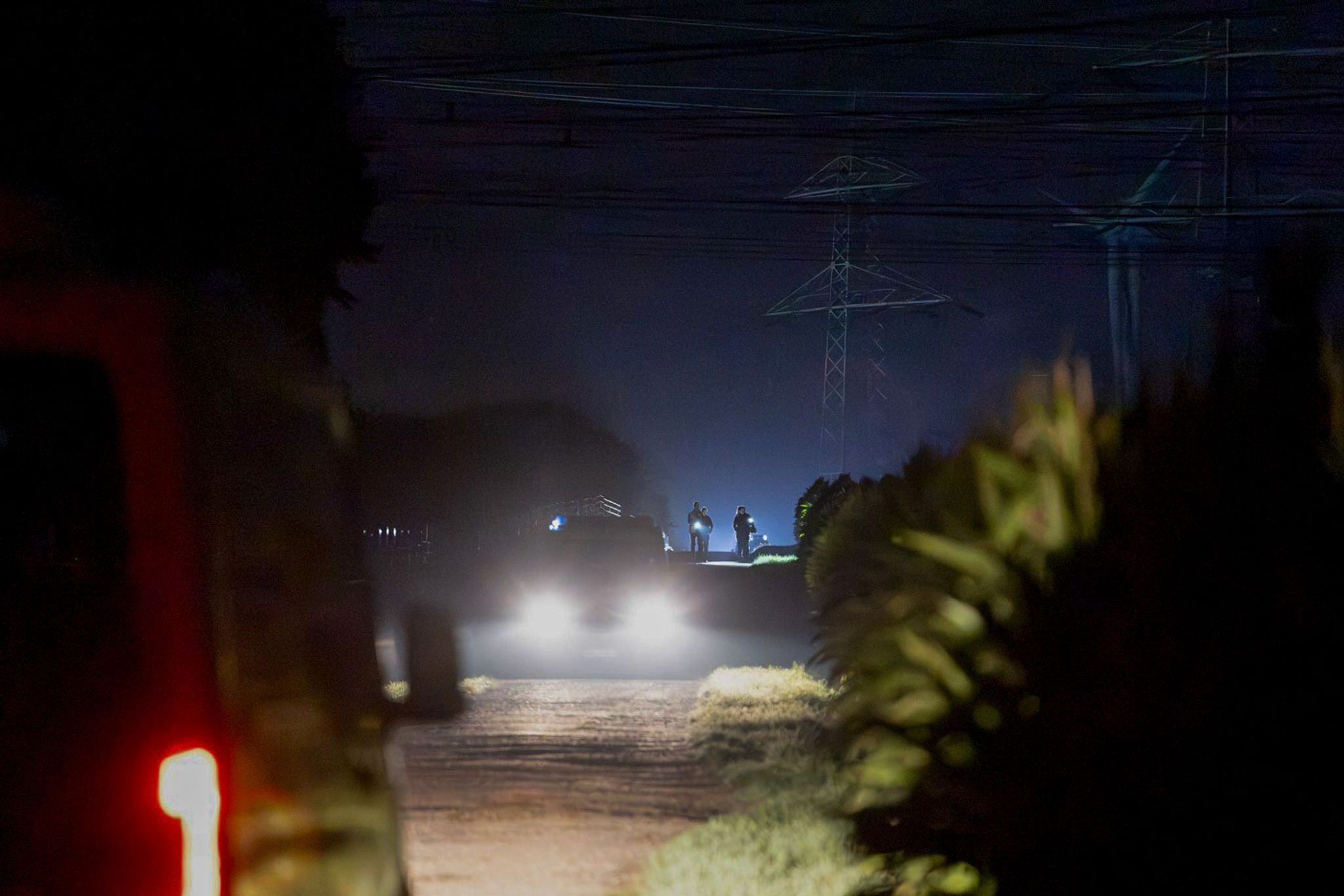 Polizeieinsatz am Umspannwerk Bergheim