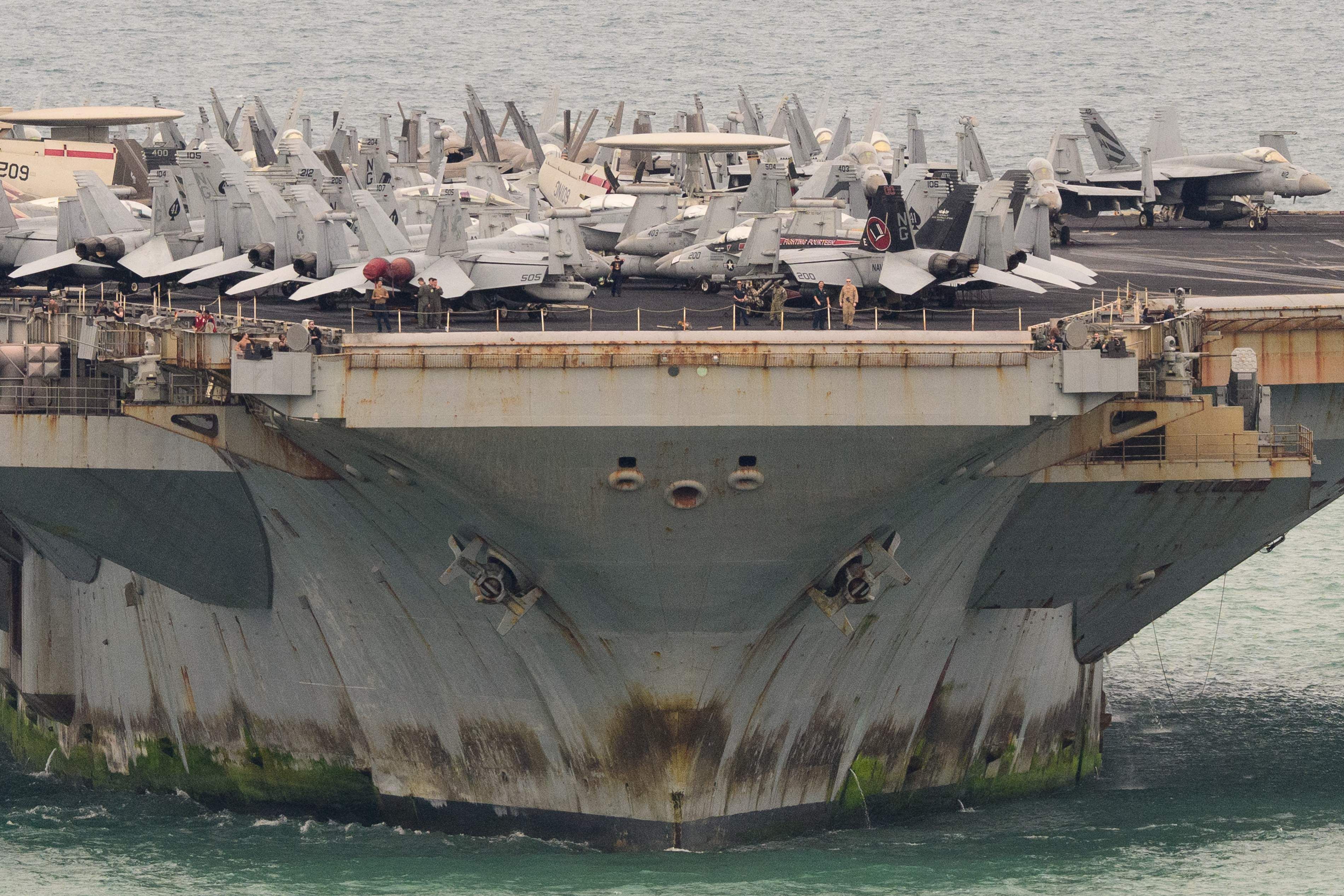 Der US-Flugzeugträger USS Abraham ist in Thailand eingelaufen.