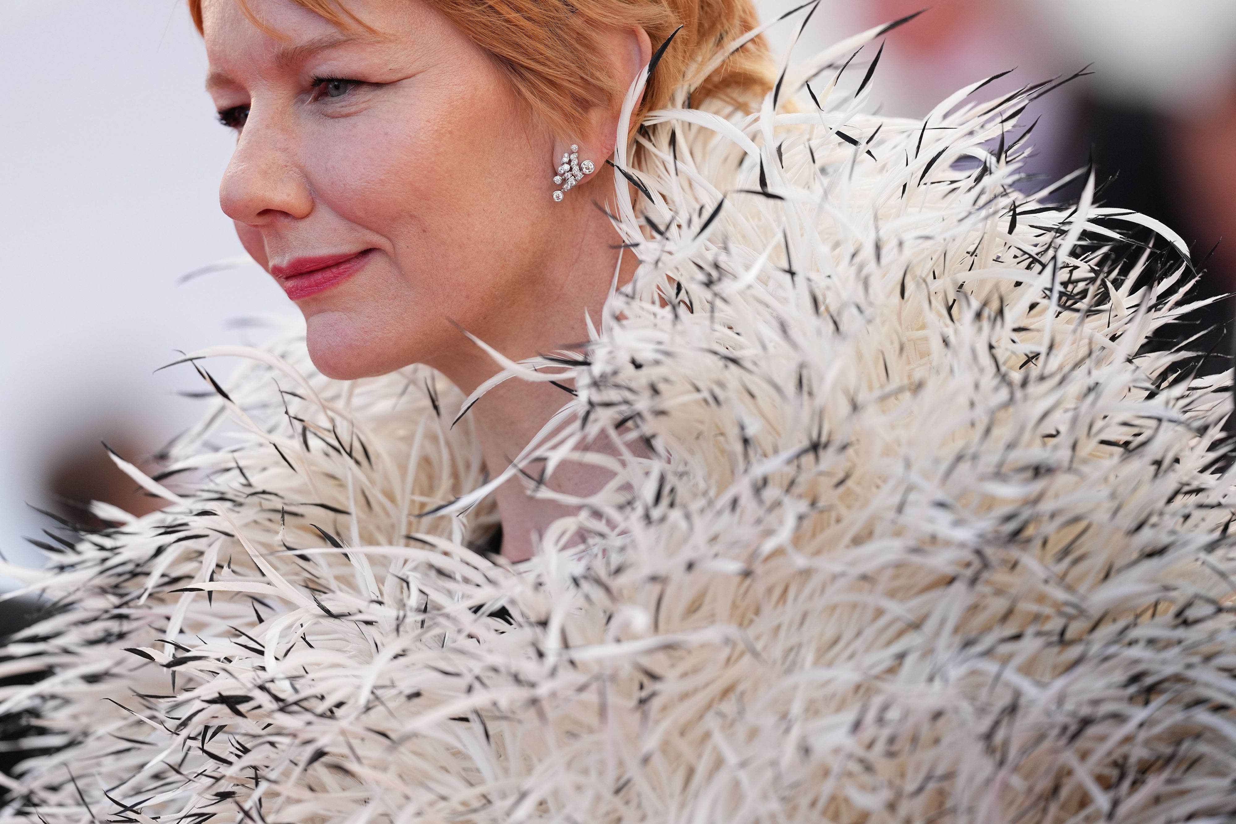 Sandra Hüller bei einem Auftritt in Cannes.