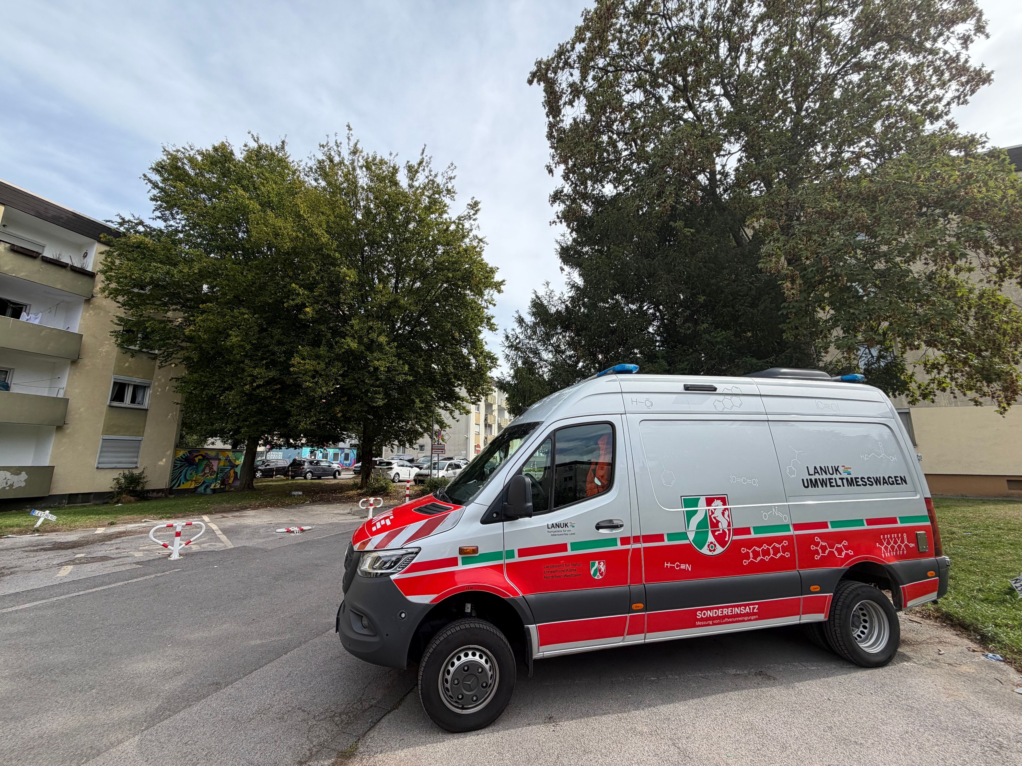 Auch das Lanuv war am Mittwoch im Einsatz.