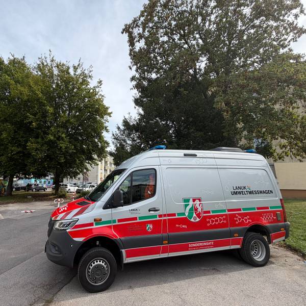 Auch das Lanuv war am Mittwoch im Einsatz.