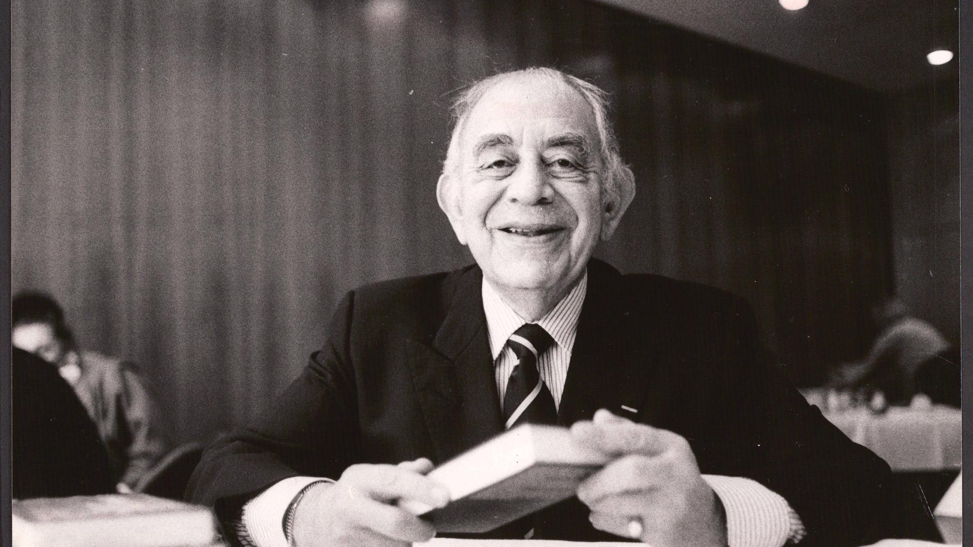 Portrait des Kölner Soziologen und Publizisten Prof. Dr. Alphons Silbermann
